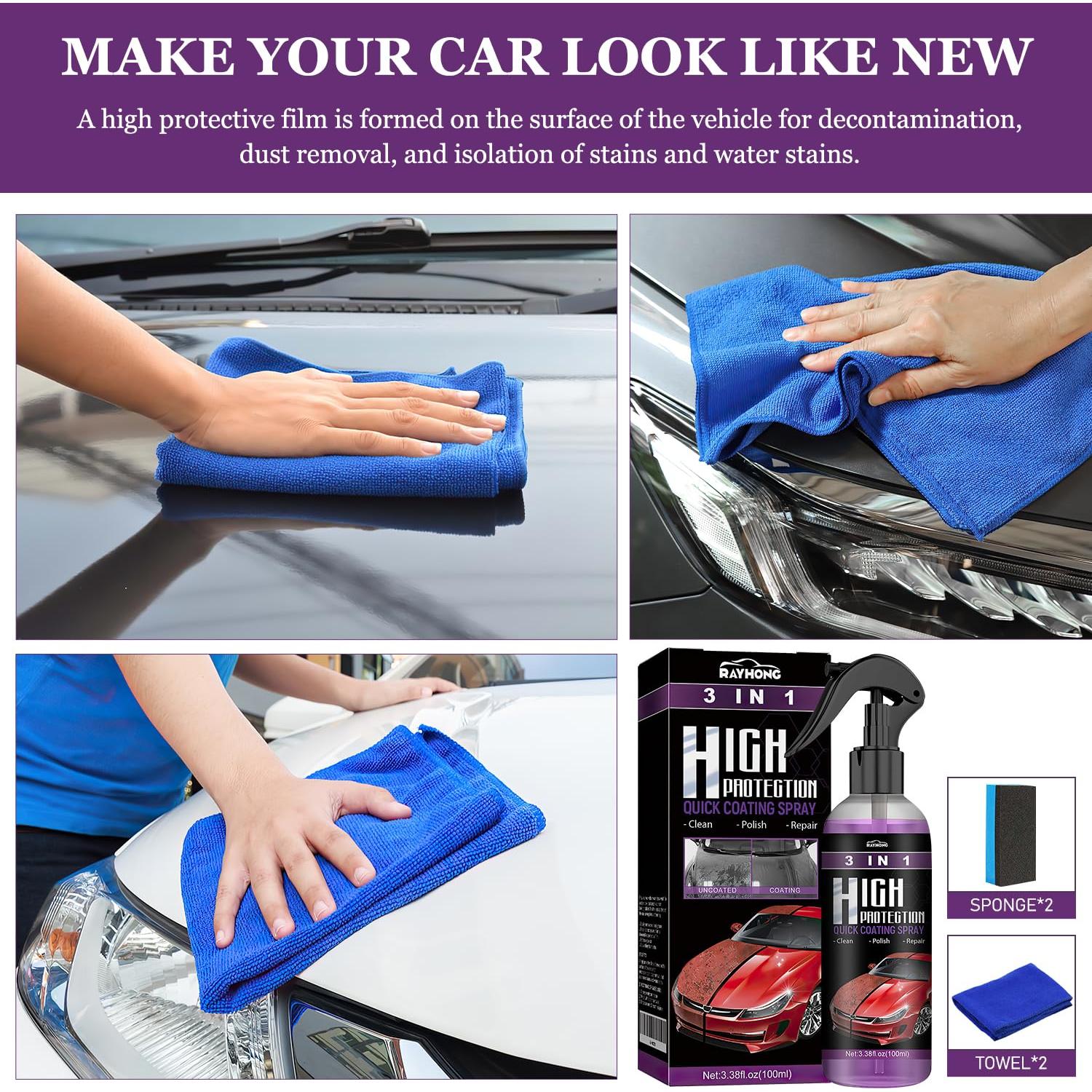 Spray Turbo Shine Nexa 3 en 1 - Alta Protección Automotriz