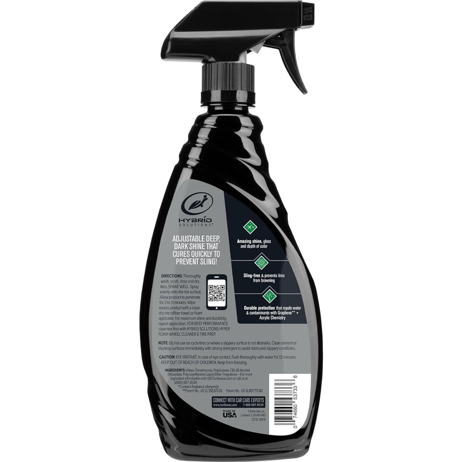 Turtle Wax Recubrimiento Brillo Neumáticos Grafeno 0.64 kg