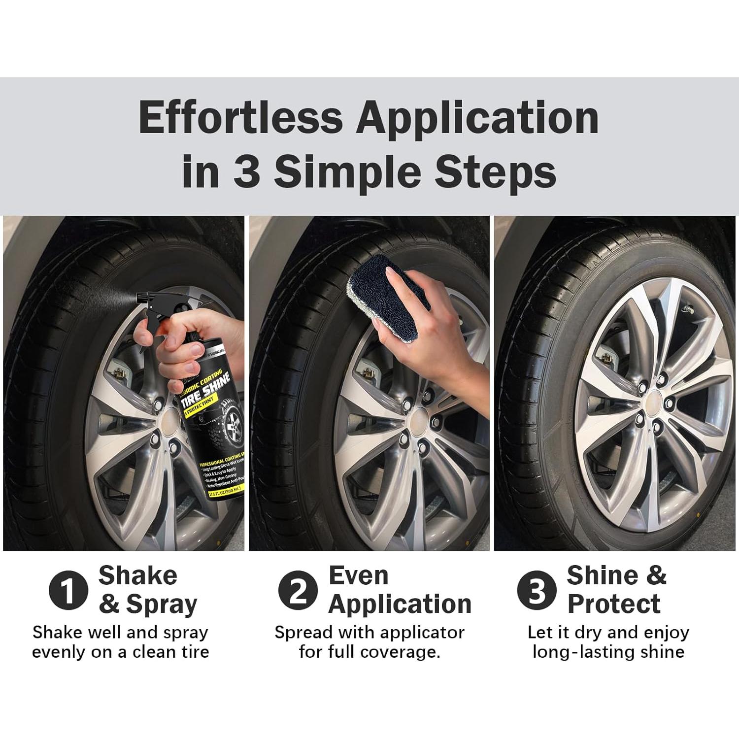 Spray Brillo para Neumáticos CCGeass 0.66kg Acabado Satinado