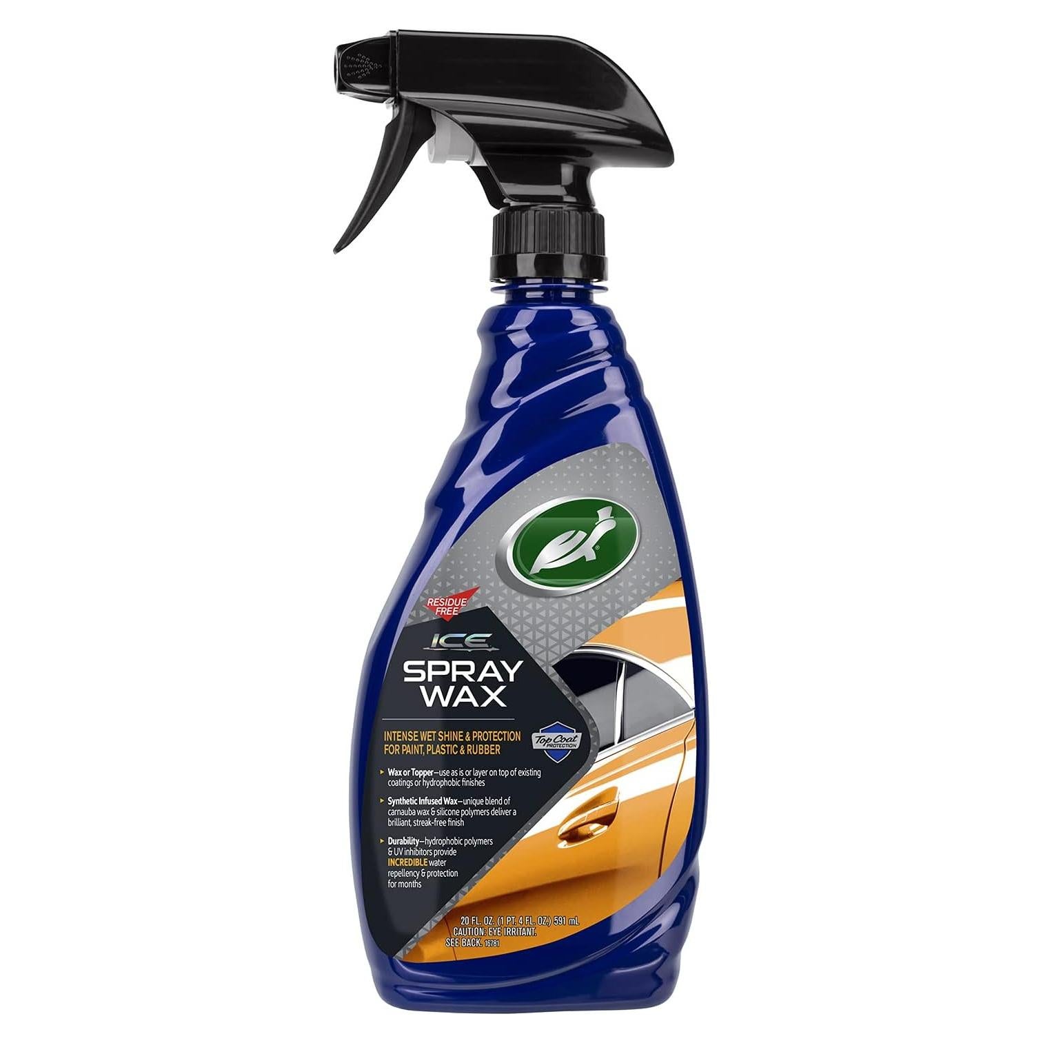 Cera en Spray Turtle Wax T-477R 591 ml, Brillo y Protección