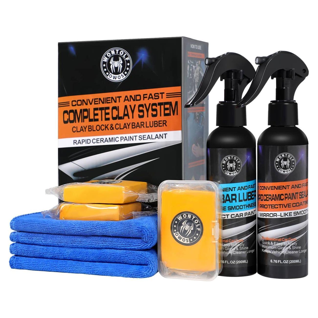 Kit de Cuidado de Auto Wontolf - Lubricante y Recubrimiento Cerámico