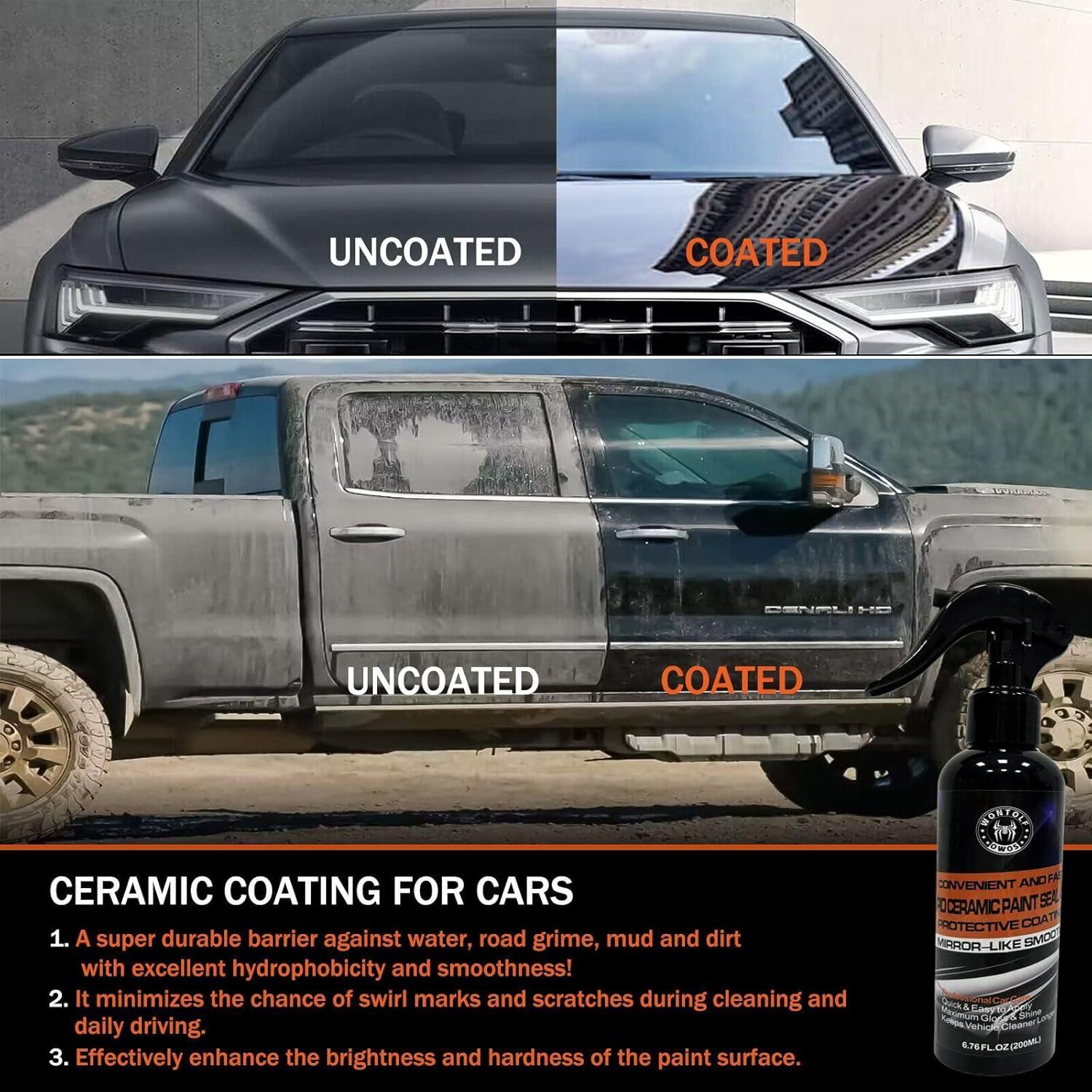 Kit de Cuidado de Auto Wontolf - Lubricante y Recubrimiento Cerámico