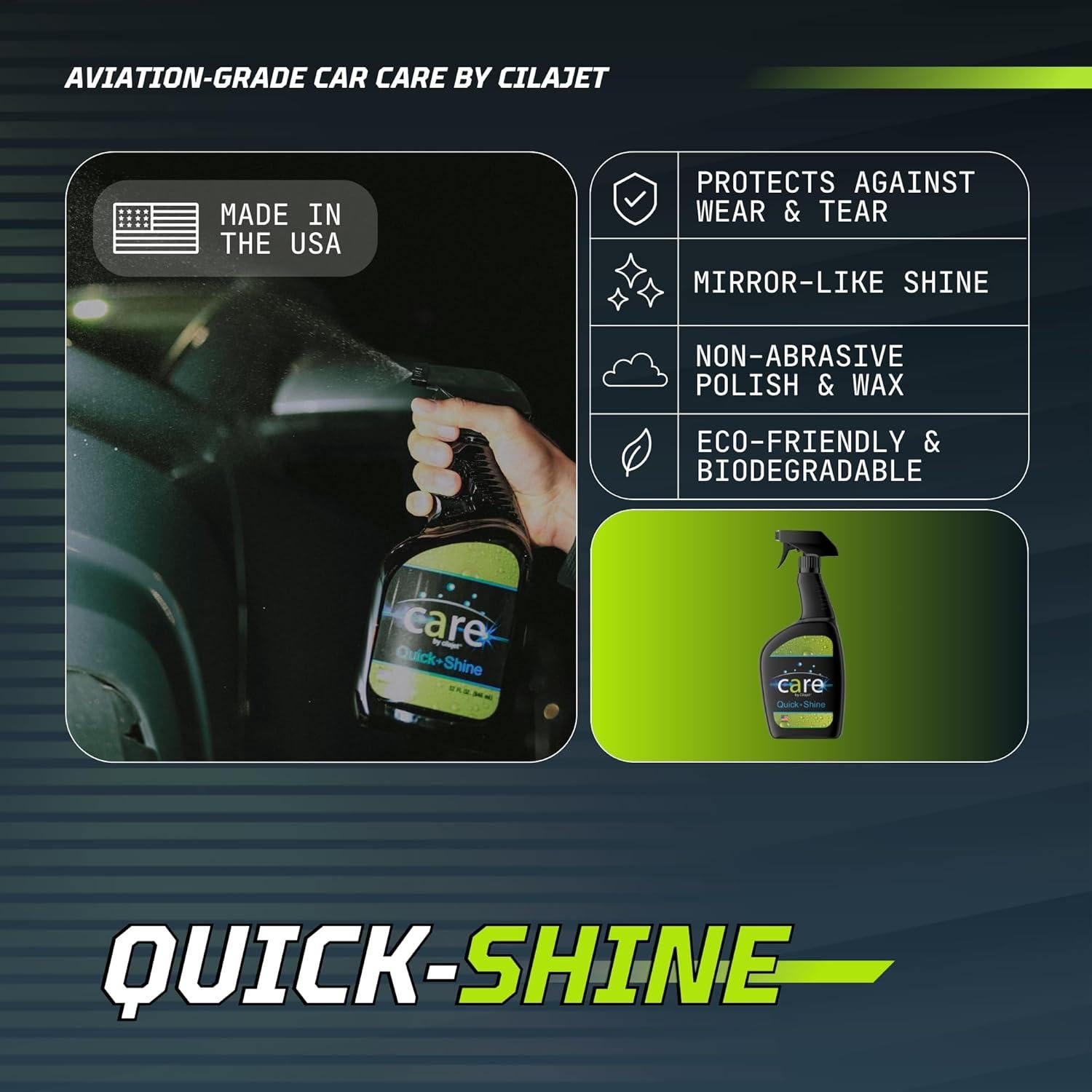 Quick-Shine Cilajet Spray Pulido para Autos 946ml Brillo Superior