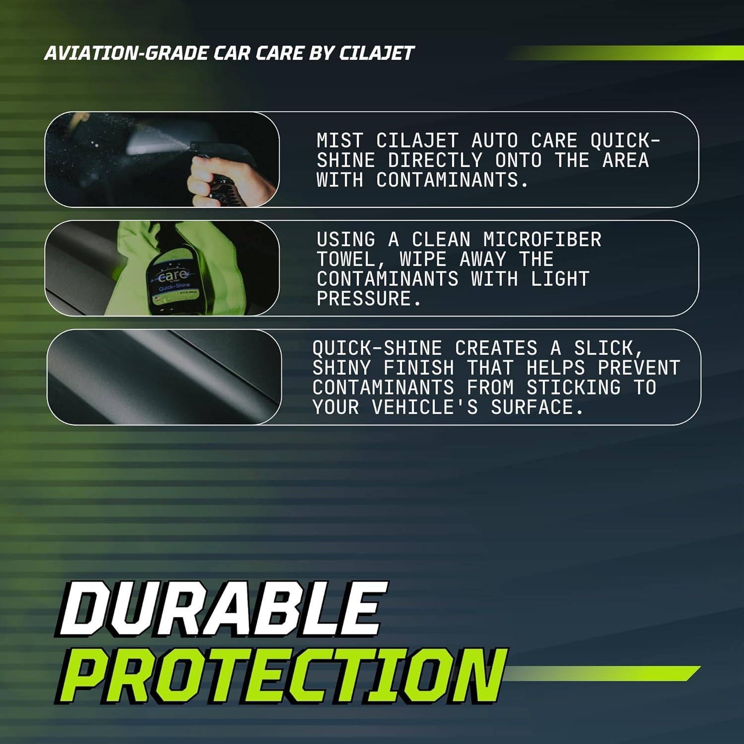 Quick-Shine Cilajet Spray Pulido para Autos 946ml Brillo Superior