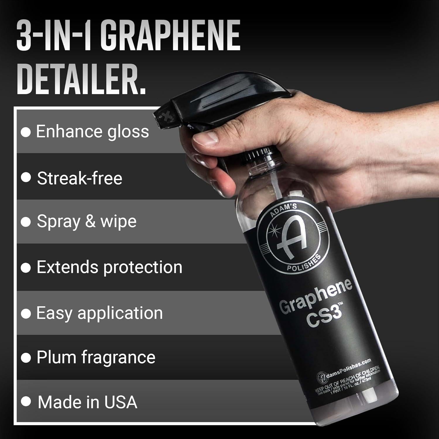 Limpieza Sin Agua Adam's Polishes Graphene CS3 473ml