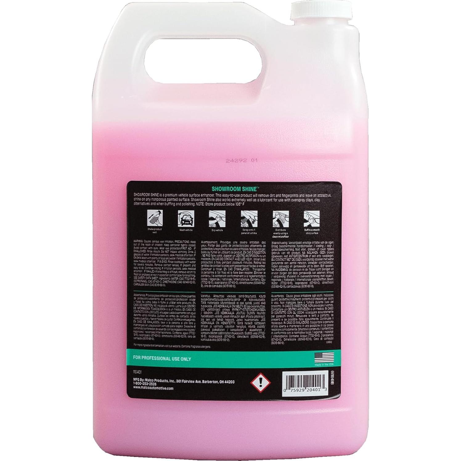 Cera en aerosol Malco Showroom Shine 3.63 kg - 128 Fl Oz