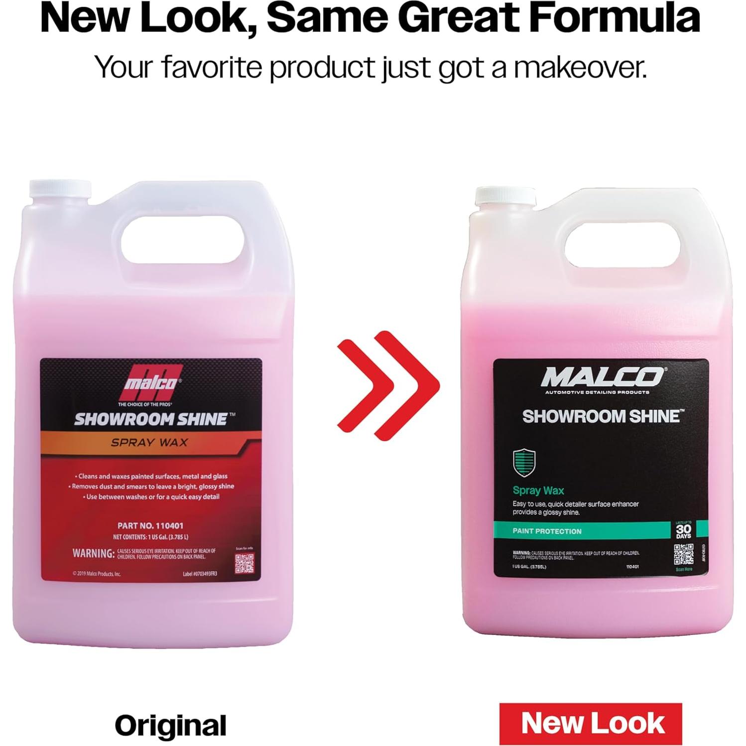 Cera en aerosol Malco Showroom Shine 3.63 kg - 128 Fl Oz