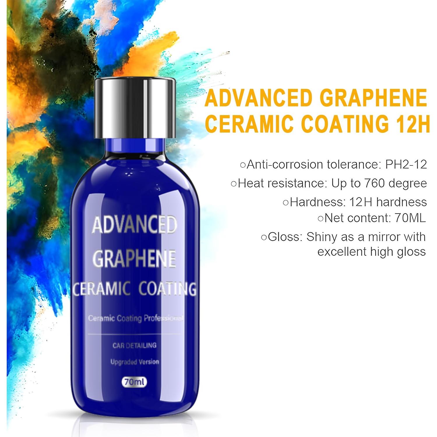 Recubrimiento Cerámico de Grafeno 12H WEIRUIXIN 70ML Hidrofóbico