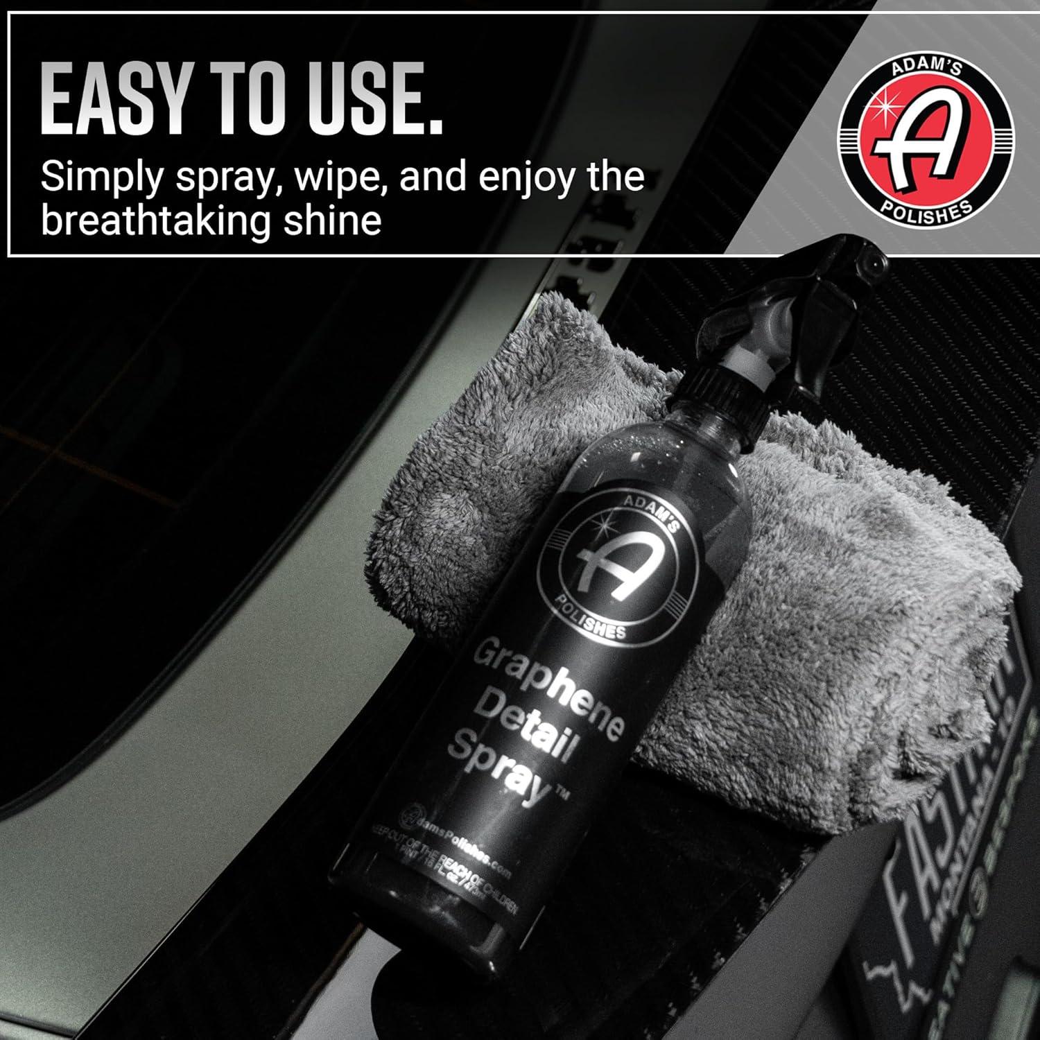 Spray Detallador de Grafeno Adam - 473 ml (Paquete de 2) - Protección Hidrofóbica