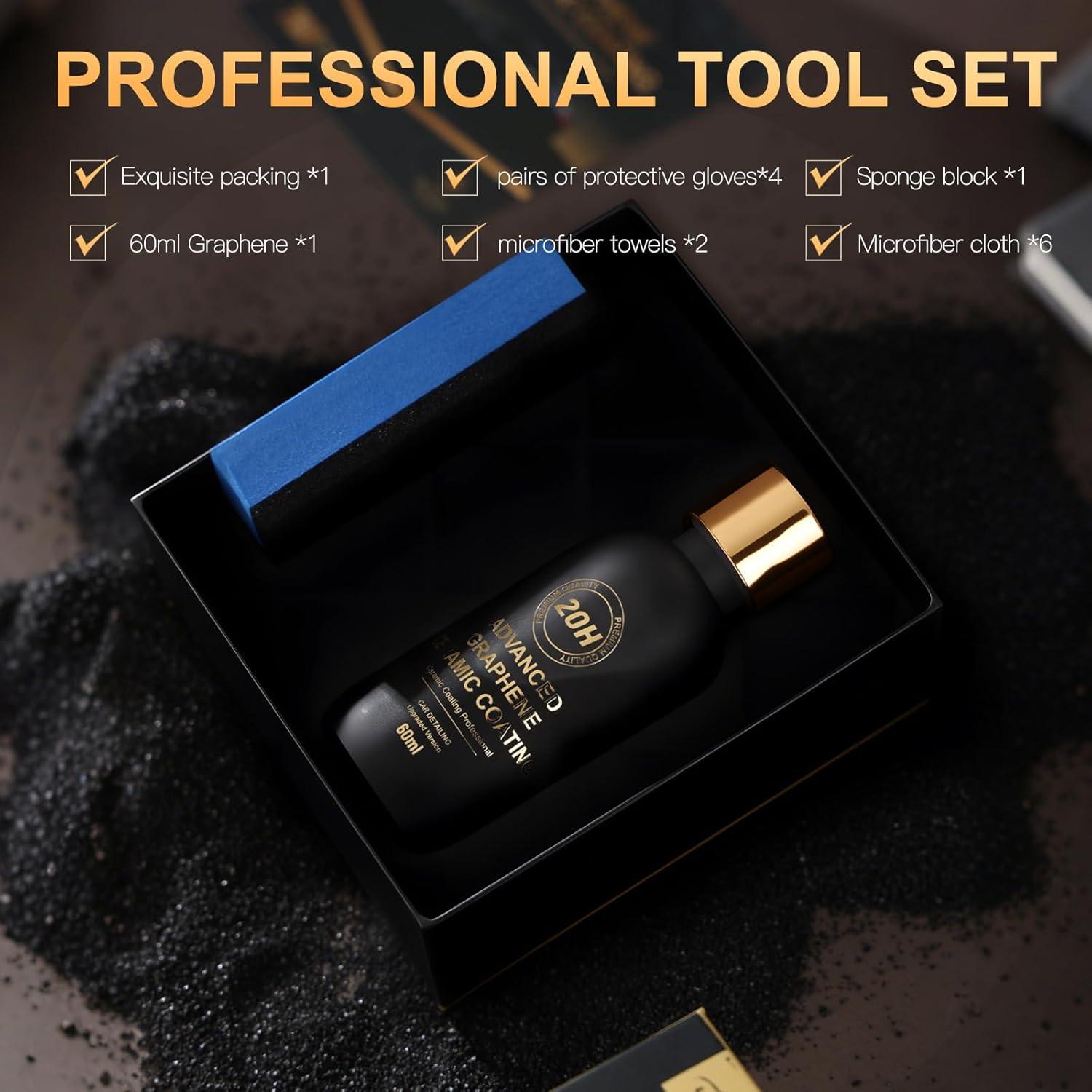 Recubrimiento Cerámico de Grafeno 20H lsavrua 60ml - Brillo y Protección