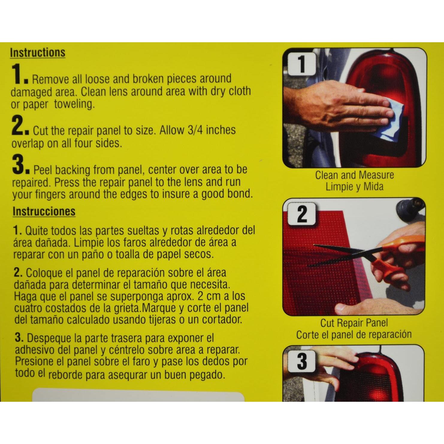 Kit de Reparación de Lentes de Auto Blue Star Rojo