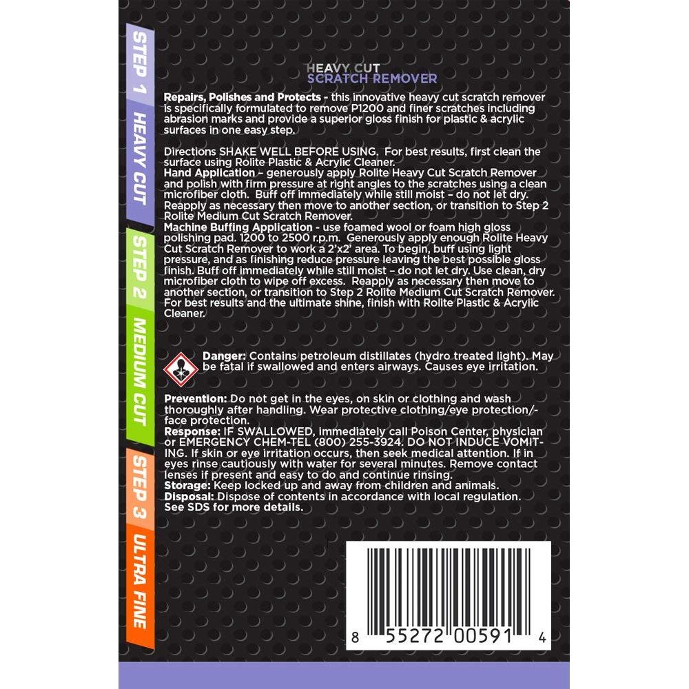 Rolite Removedor de Rayones 3 Pasos 113.4 g - Kit Detallado