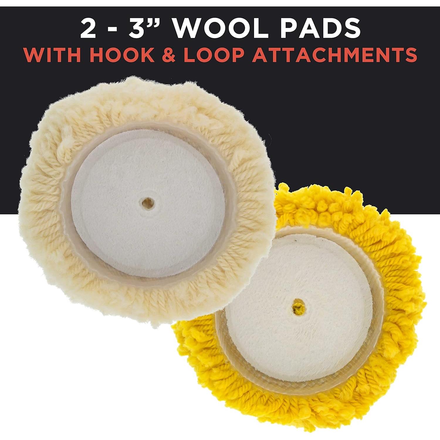 Kit de Almohadillas de Pulido Mini 3" TCP Global con Adaptador