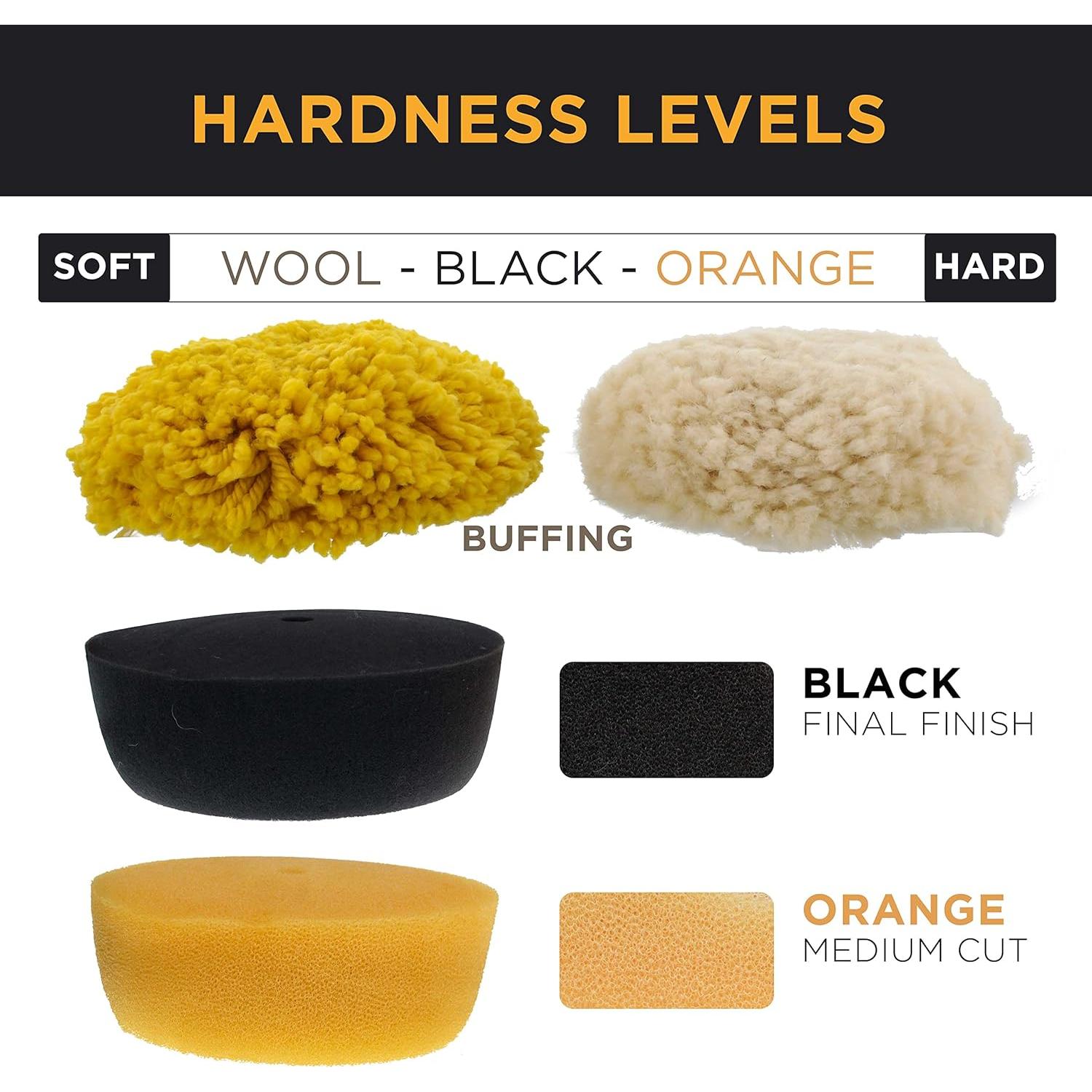 Kit de Almohadillas de Pulido Mini 3" TCP Global con Adaptador