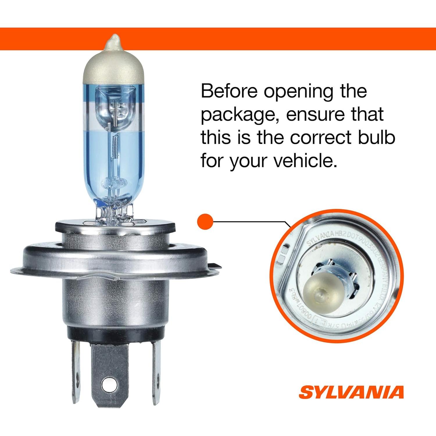 Bombillas de Faro Halógeno SYLVANIA 9003 SilverStar Ultra 2 Pack