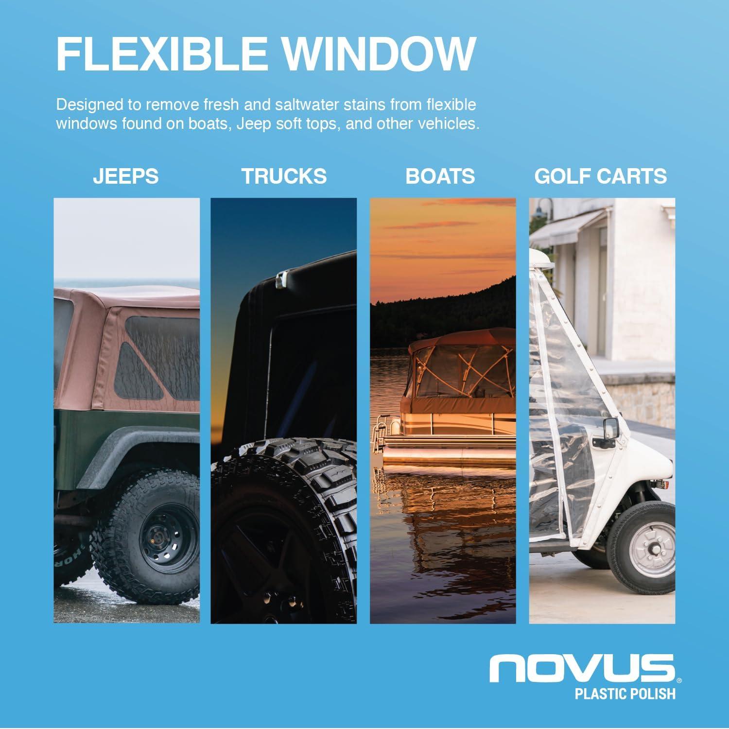 Kit de Limpieza de Plástico Novus para Ventanas Flexibles