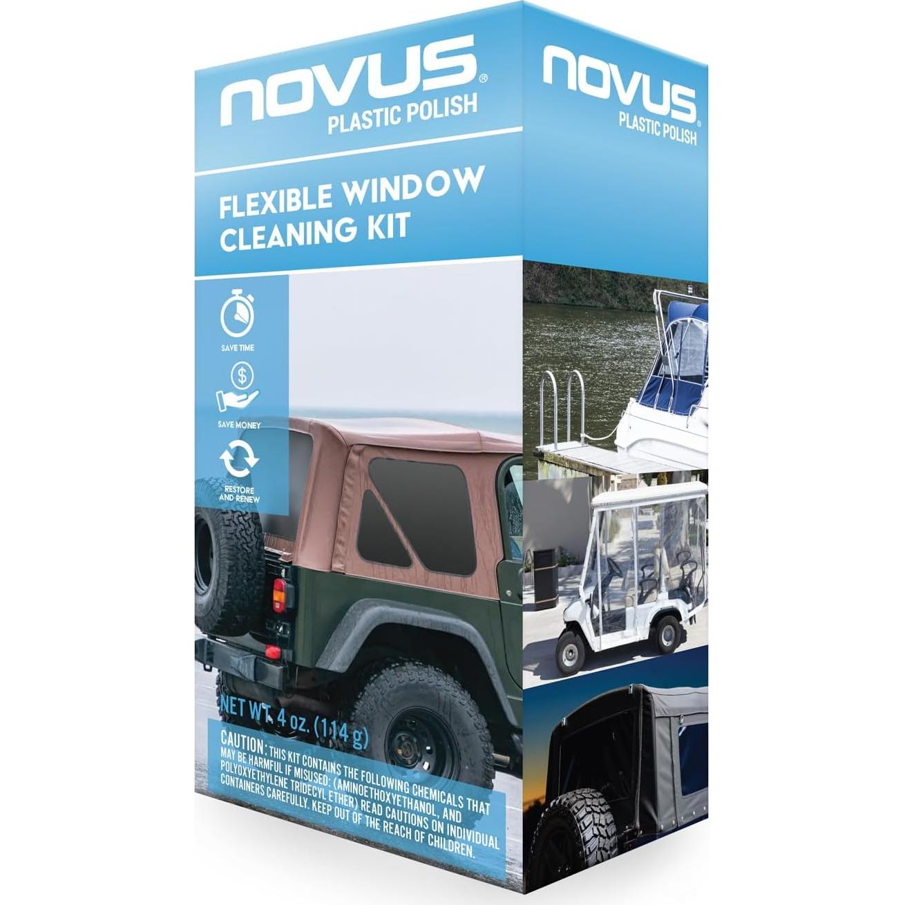 Kit de Limpieza de Plástico Novus para Ventanas Flexibles