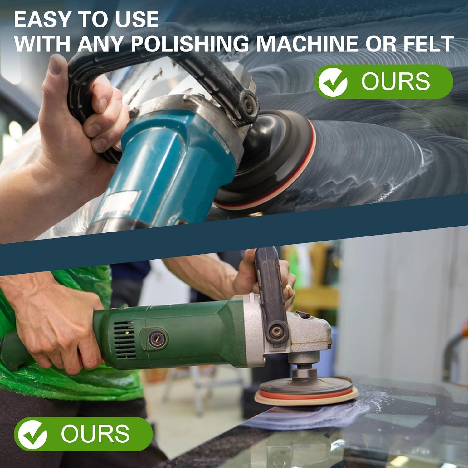 Pulidor de Vidrio 50ml Ahua Walsong - Óxido de Cerio Profesional