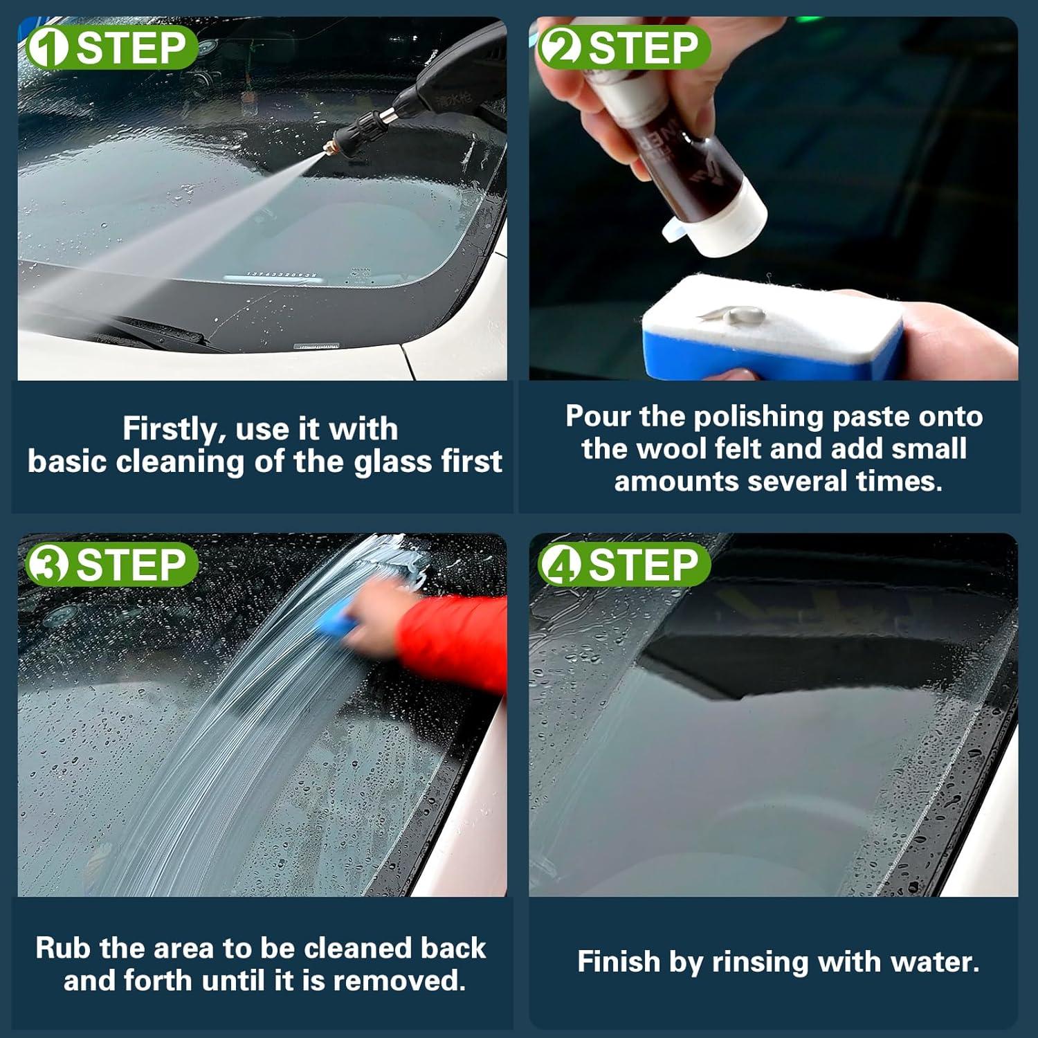 Pulidor de Vidrio 50ml Ahua Walsong - Óxido de Cerio Profesional