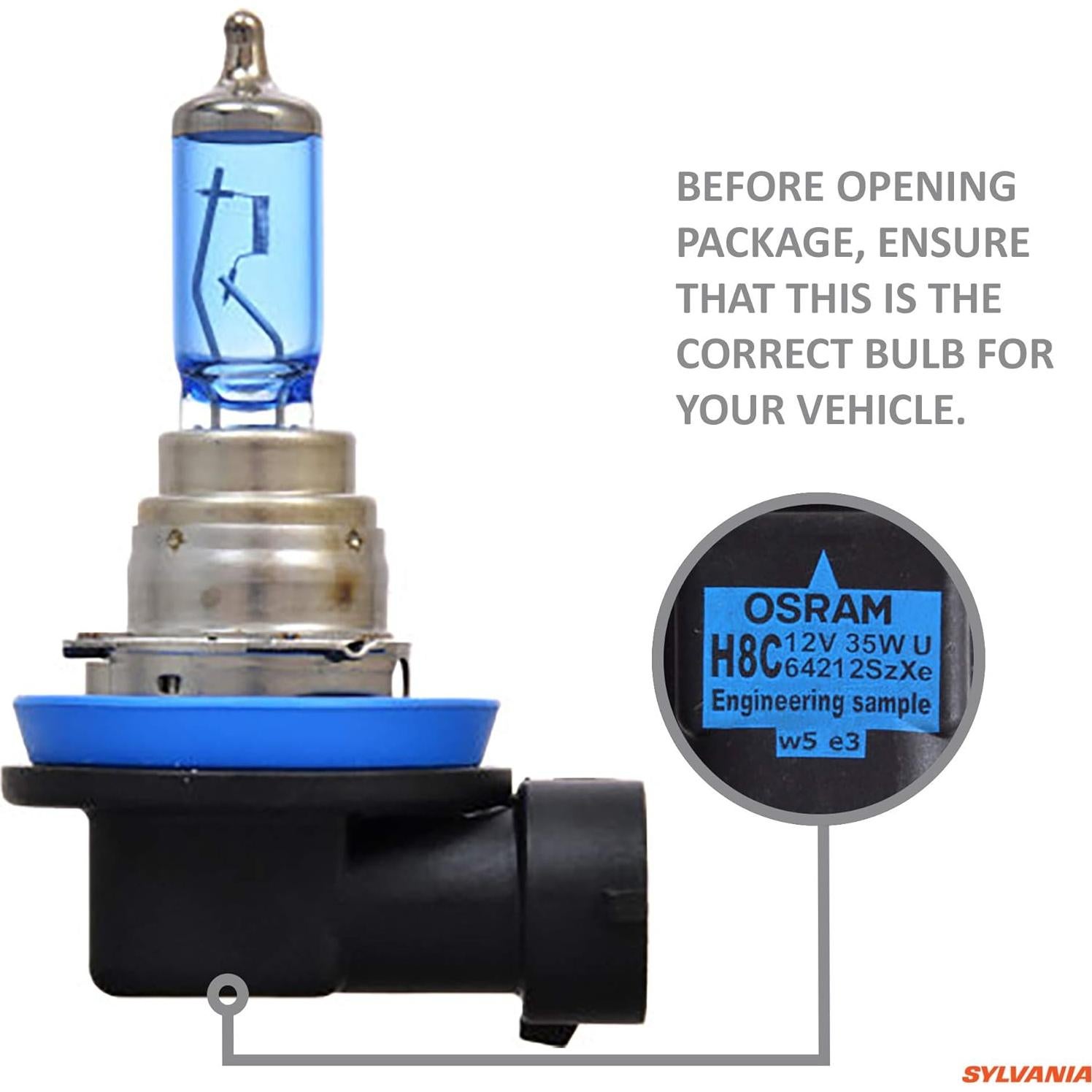 Bombillas Halógenas de Niebla SYLVANIA H8SZ.BB2 - 2 Unidades