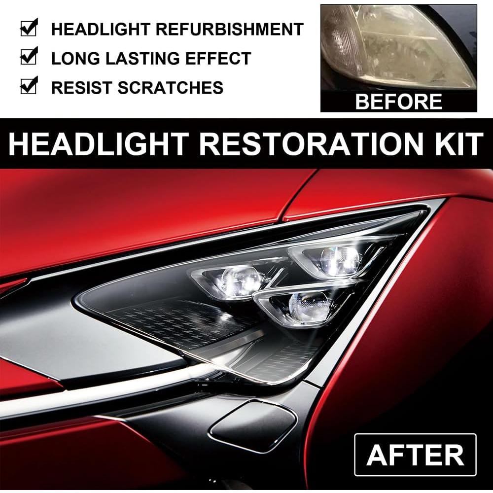 Kit de Restauración de Faros Ogas - 180ml Spray + Accesorios