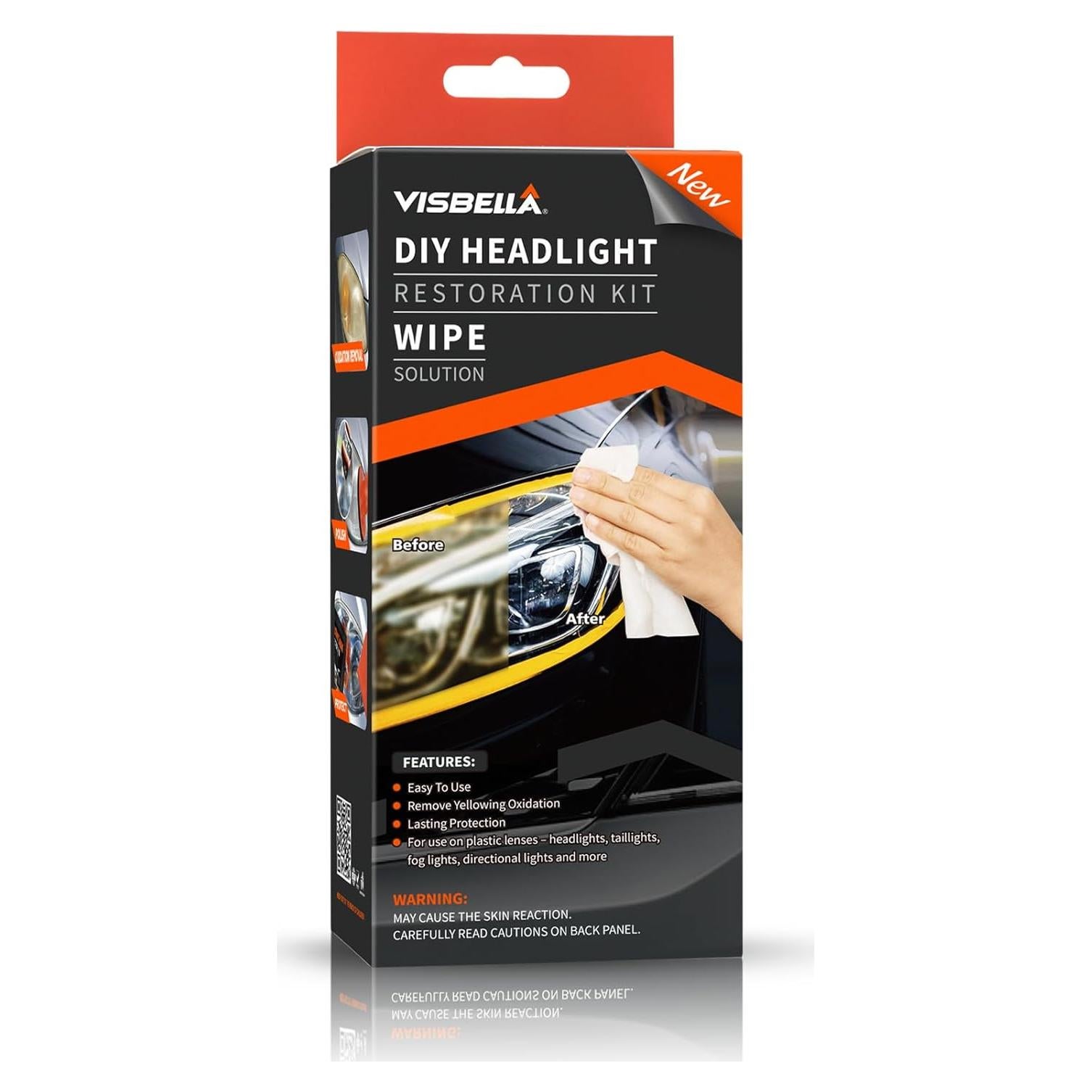 Kit de Restauración de Faros Visbella - Solución para Limpiar