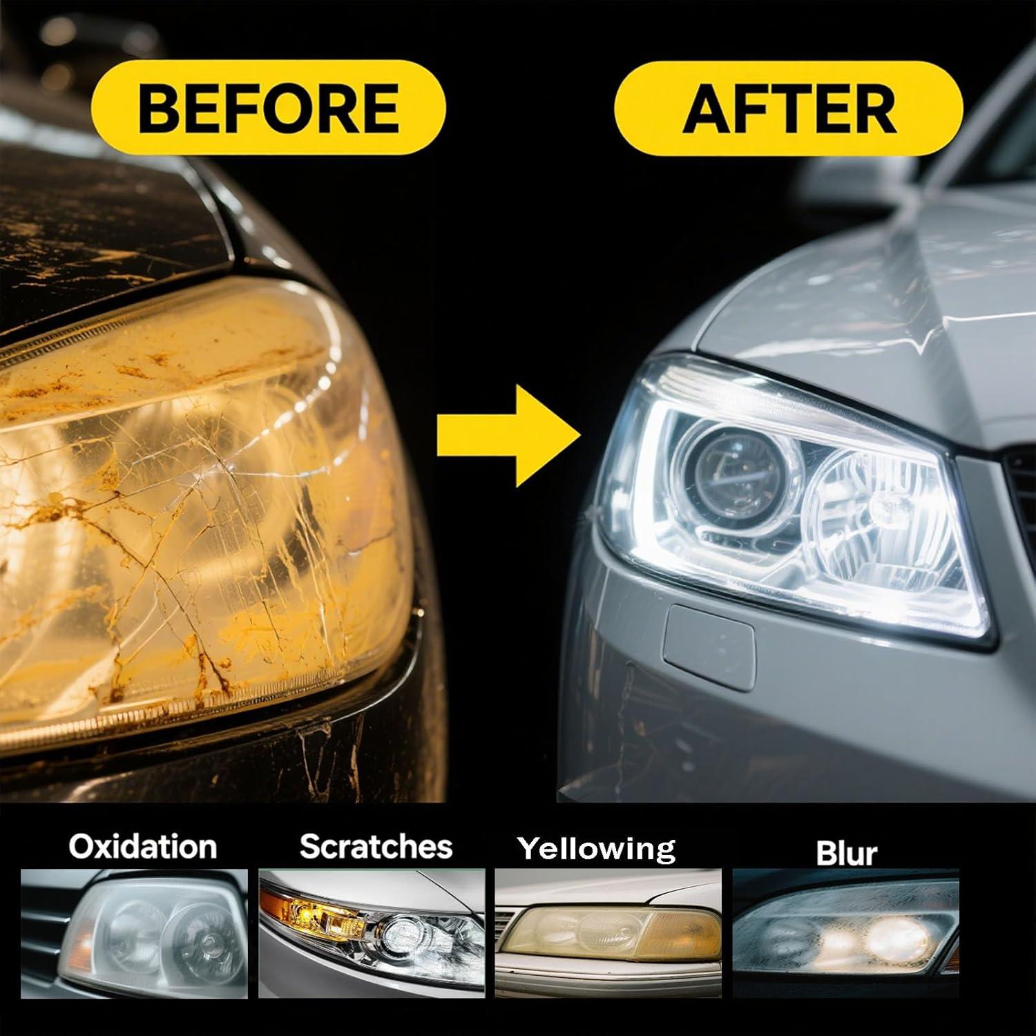 Kit de Restauración de Faros ONRSV - Elimina Amarillamiento y Oxidación
