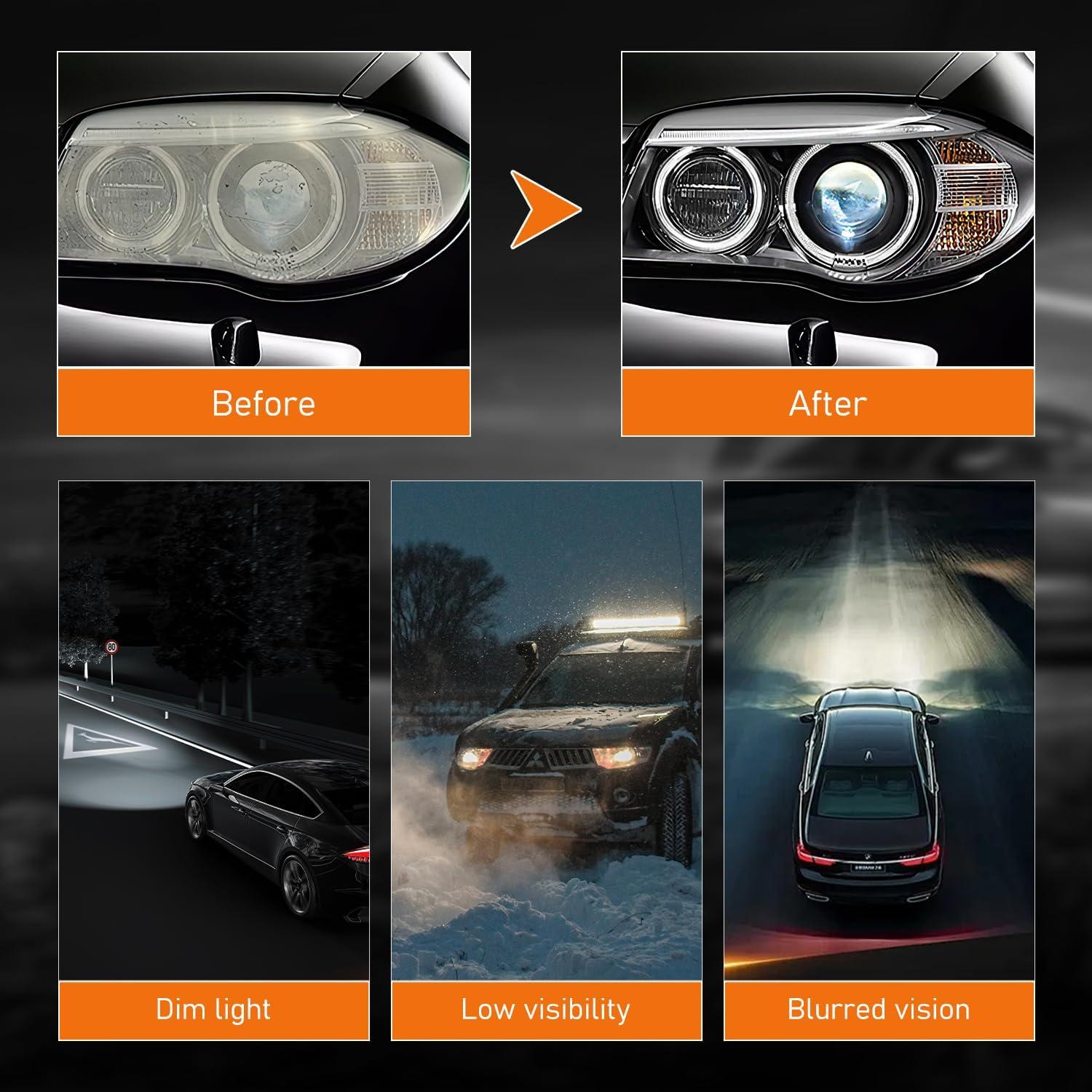 Kit de Restauración de Faros Nmoiat 2 Piezas 100g