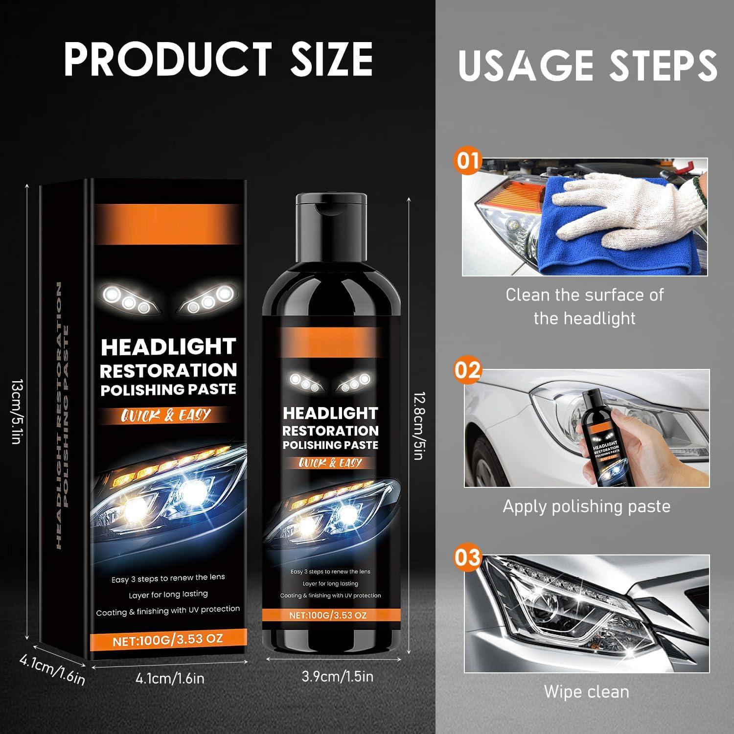 Kit de Restauración de Faros Nmoiat 2 Piezas 100g