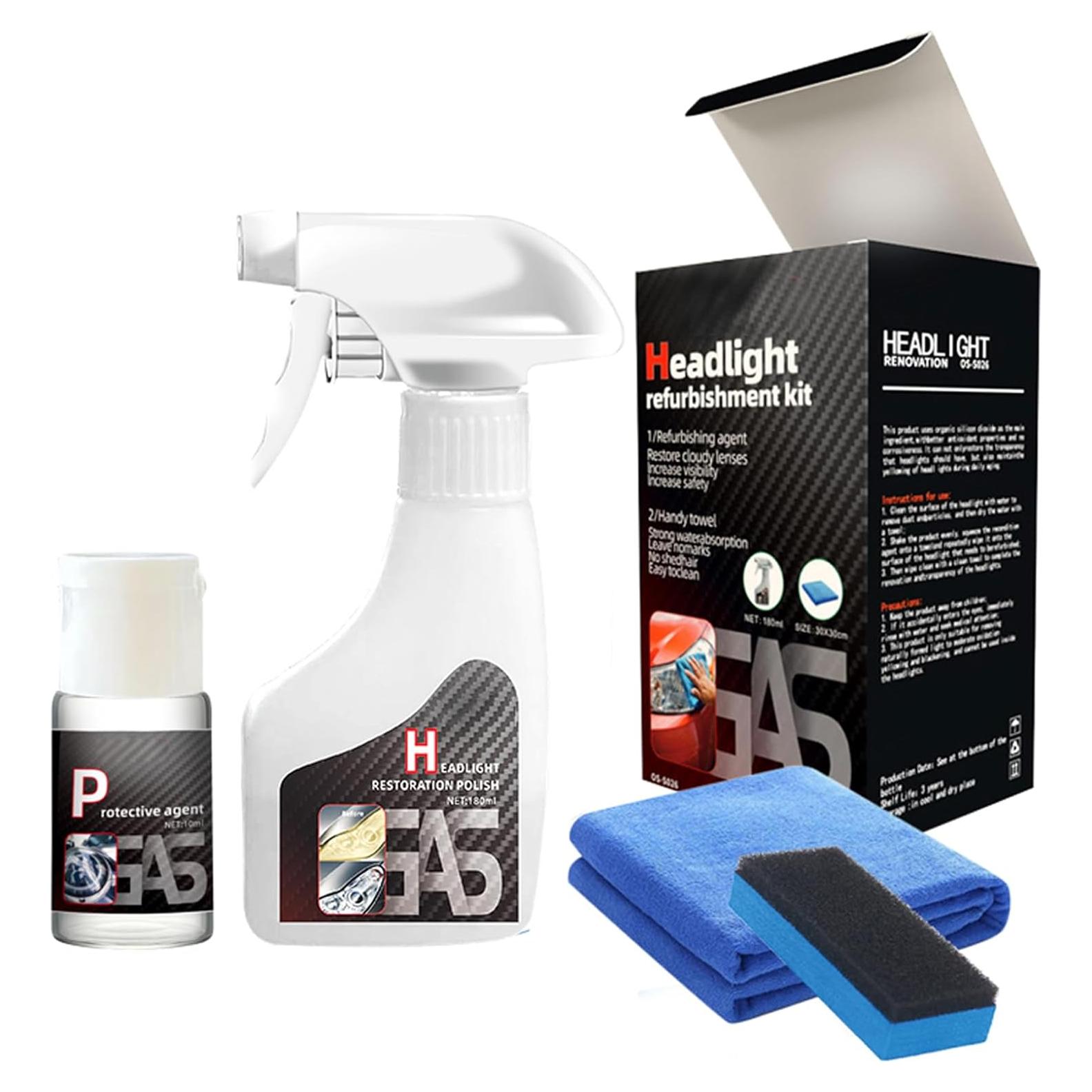 Kit de Restauración de Faros ZMHUM - 180ml, Sin Herramientas