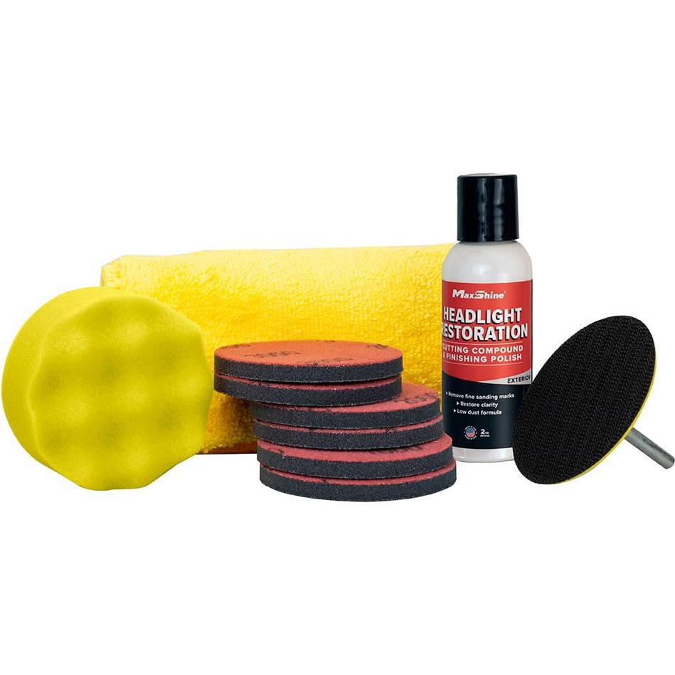 Kit de Restauración de Faros Maxshine MHL01 - Elimina Oxidación y Rasguños