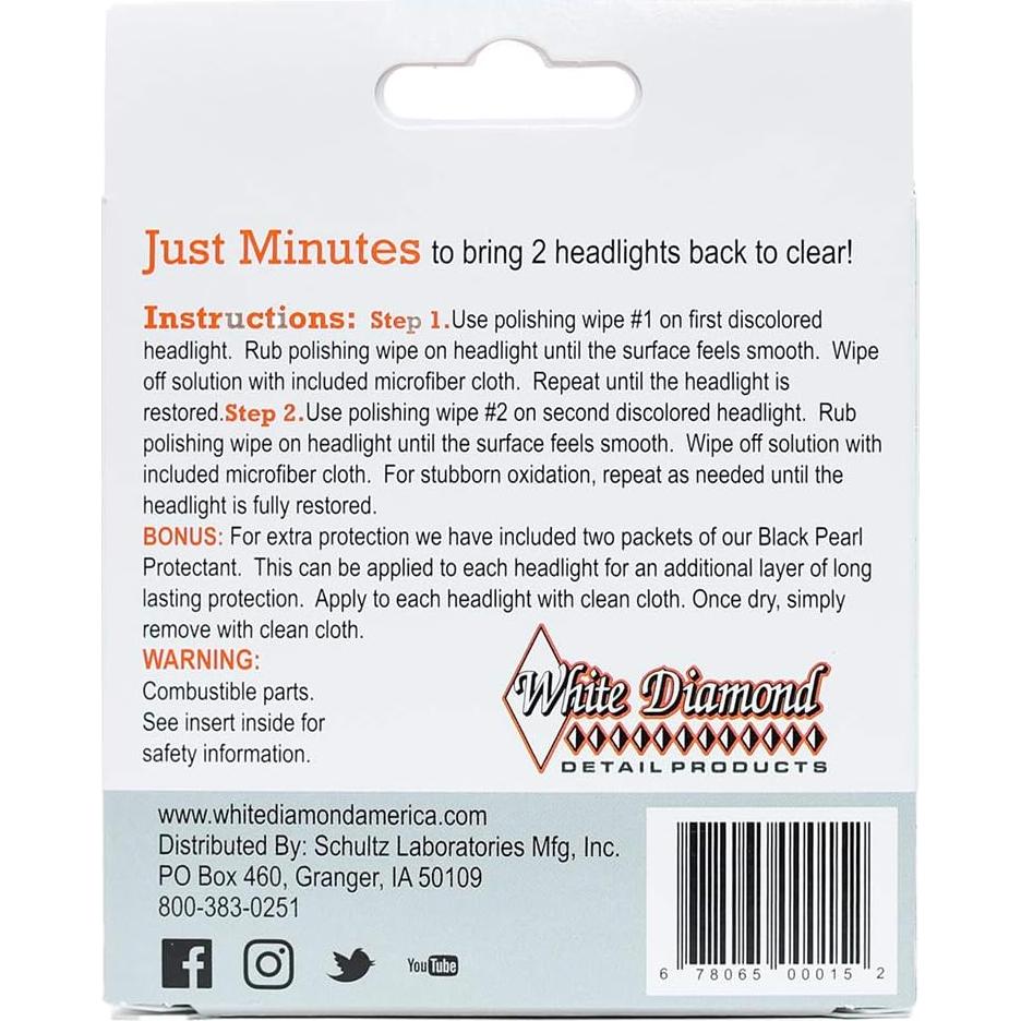 Kit Restauración de Faros White Diamond - Sin Herramientas