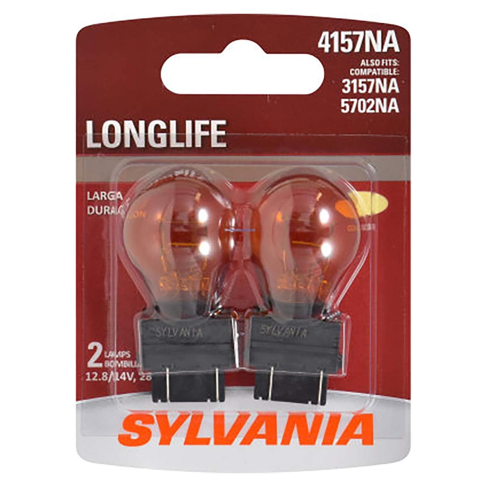 Bombilla Incandescente Ámbar SYLVANIA 4157NA - 2 Unidades