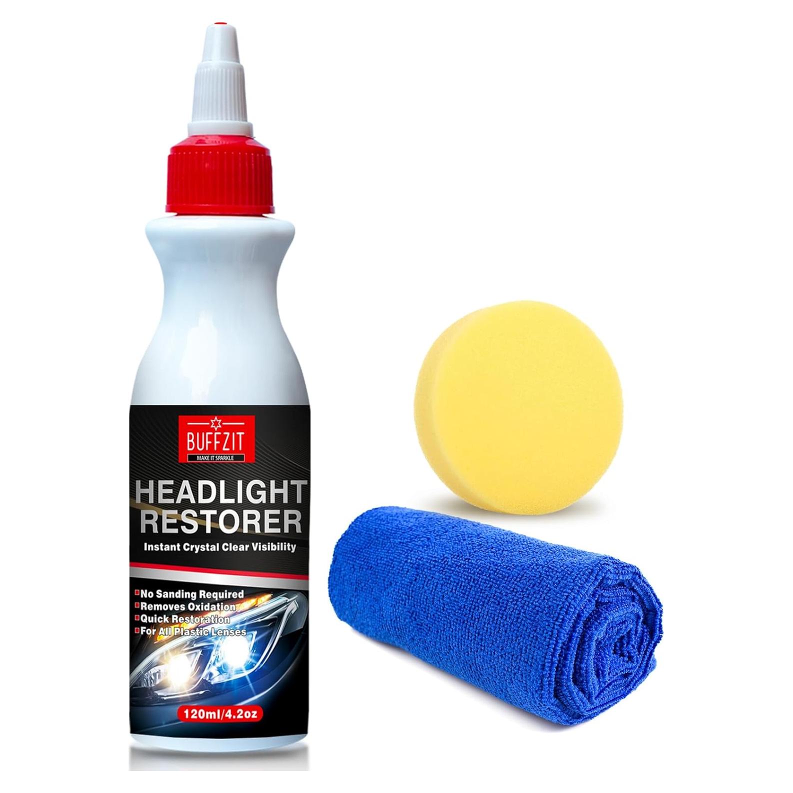 Kit Restaurador de Faros BUFFZIT 120ml - Limpieza y Protección UV