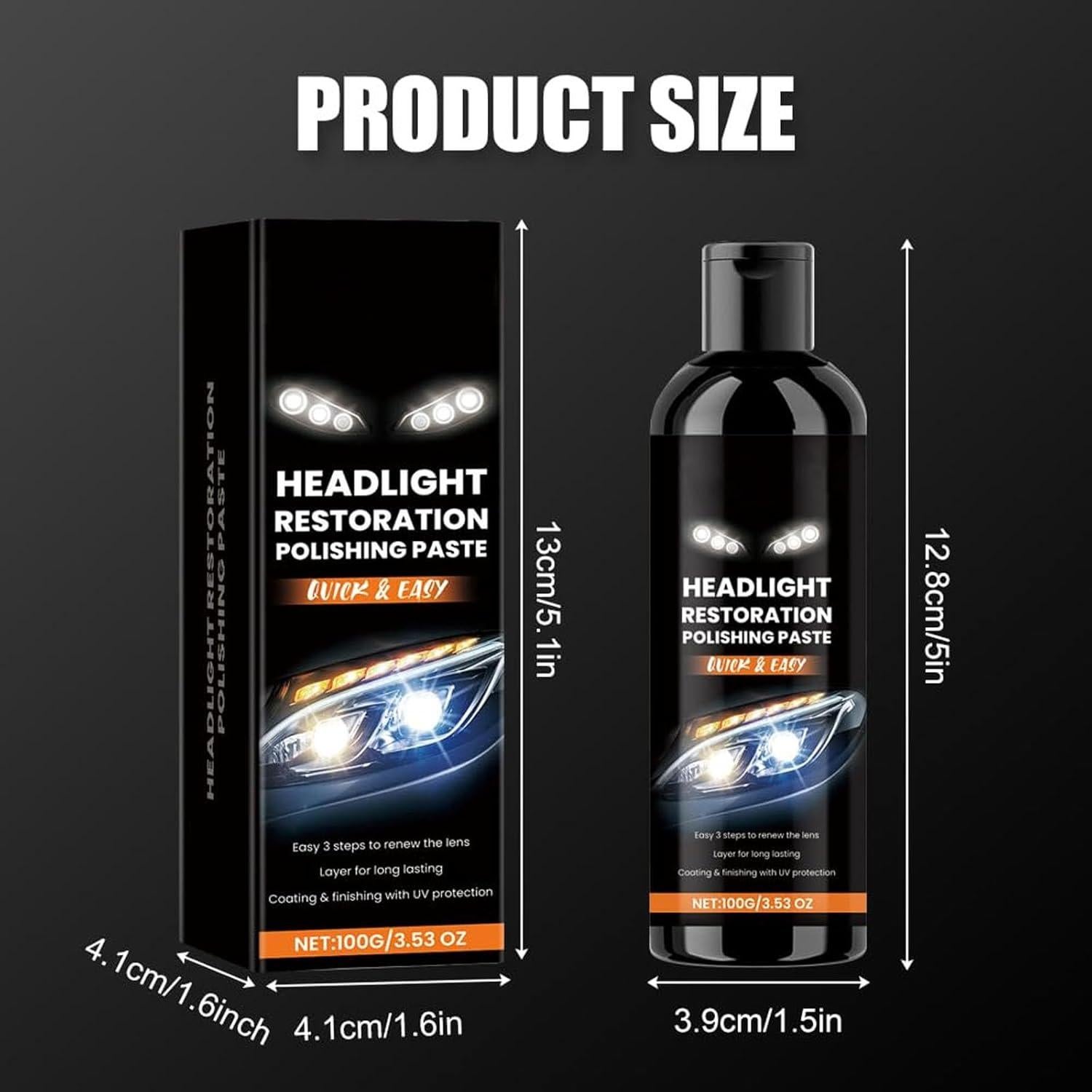 Kit de Restauración de Faros de Coche Genérico 130g