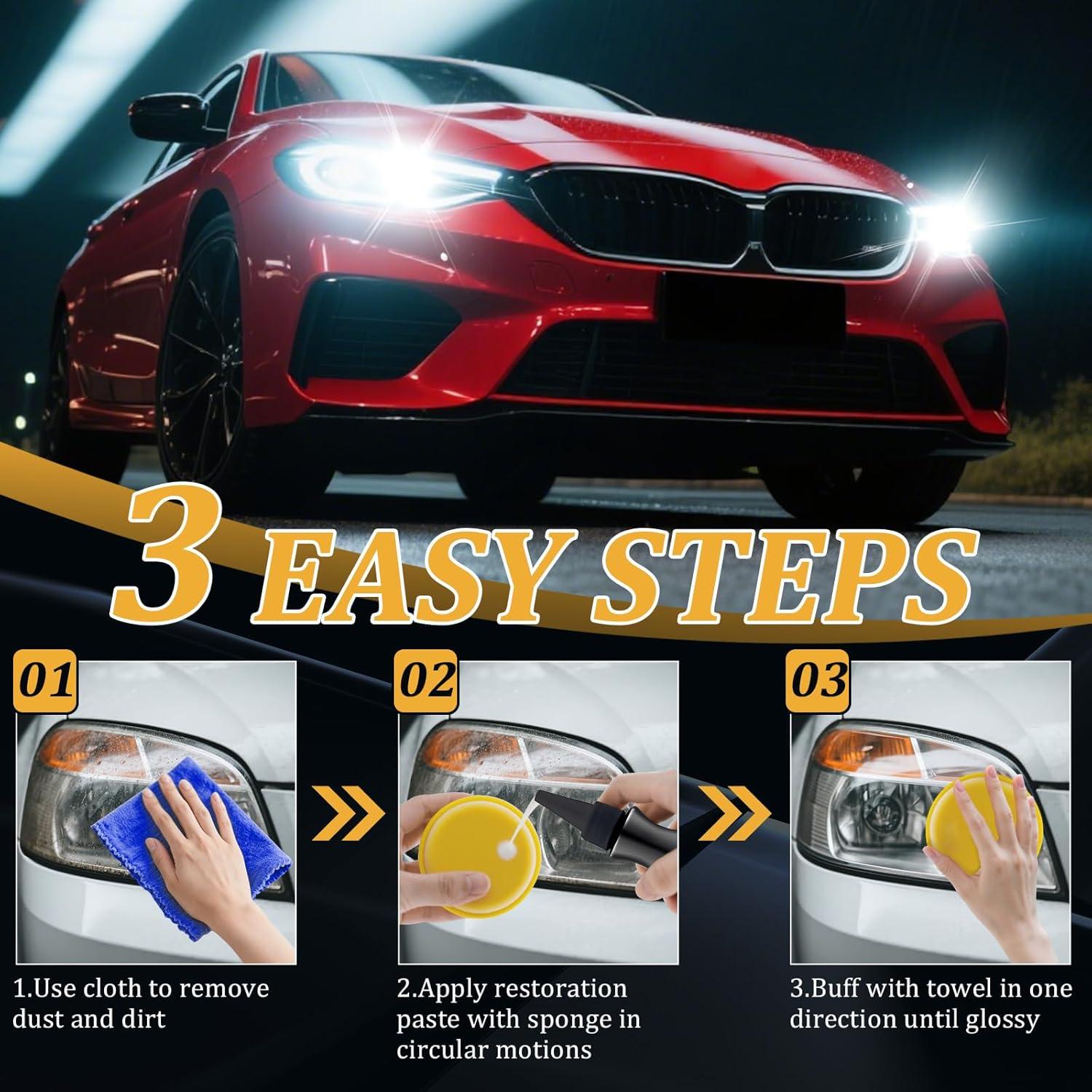 Kit de Limpieza de Faros POLIXEL 100ml - Restaura y Protege UV