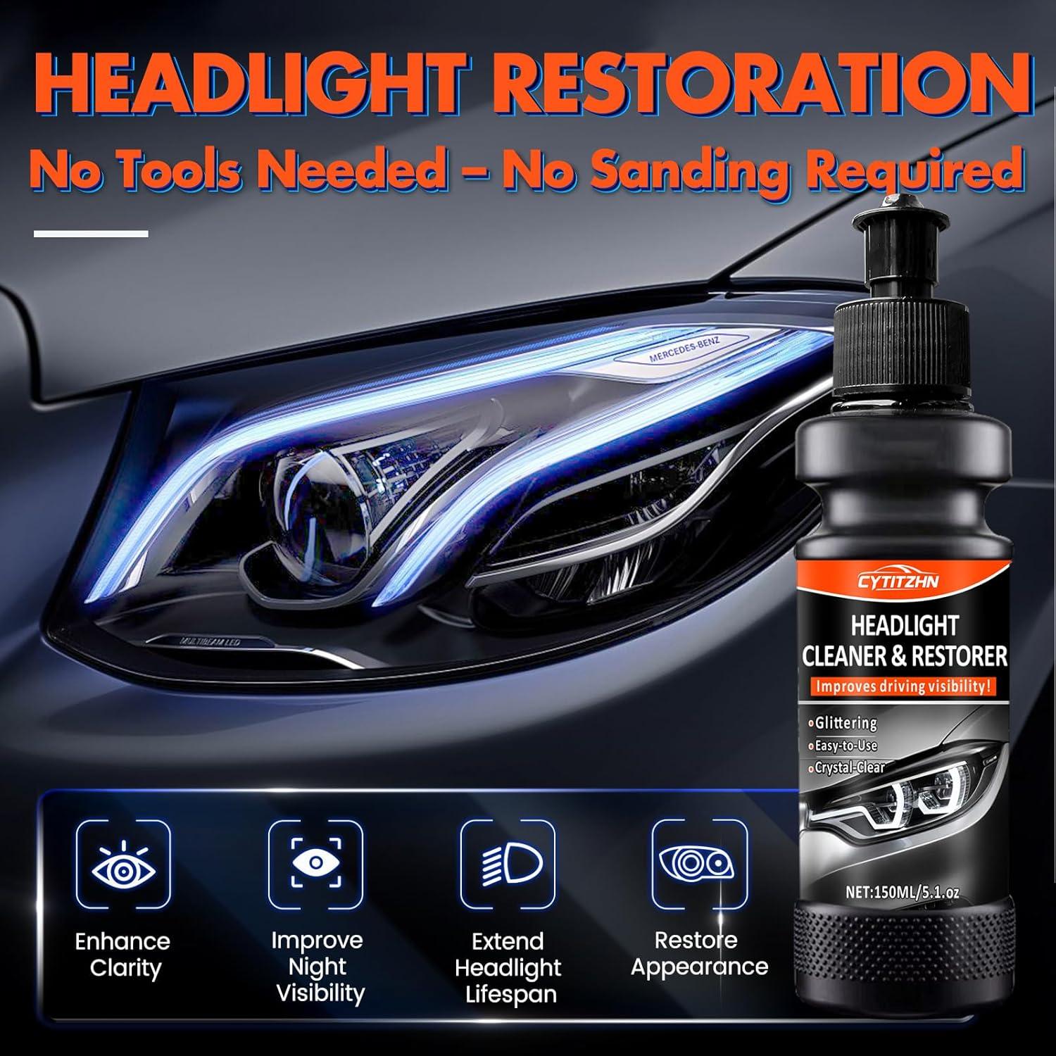 Kit de Limpieza de Faros CYTITZHN 150ml - Restaurador UV Profesional