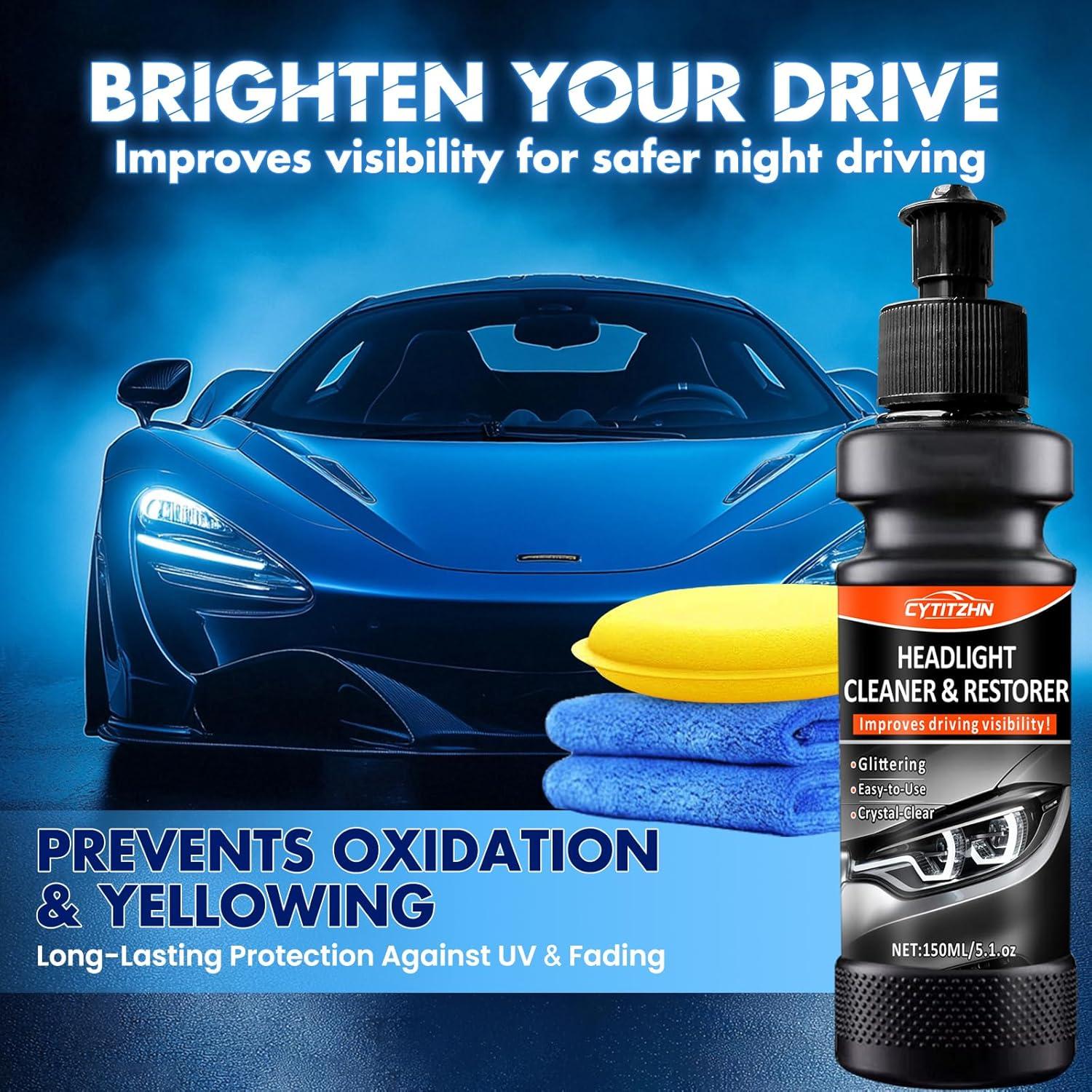 Kit de Limpieza de Faros CYTITZHN 150ml - Restaurador UV Profesional