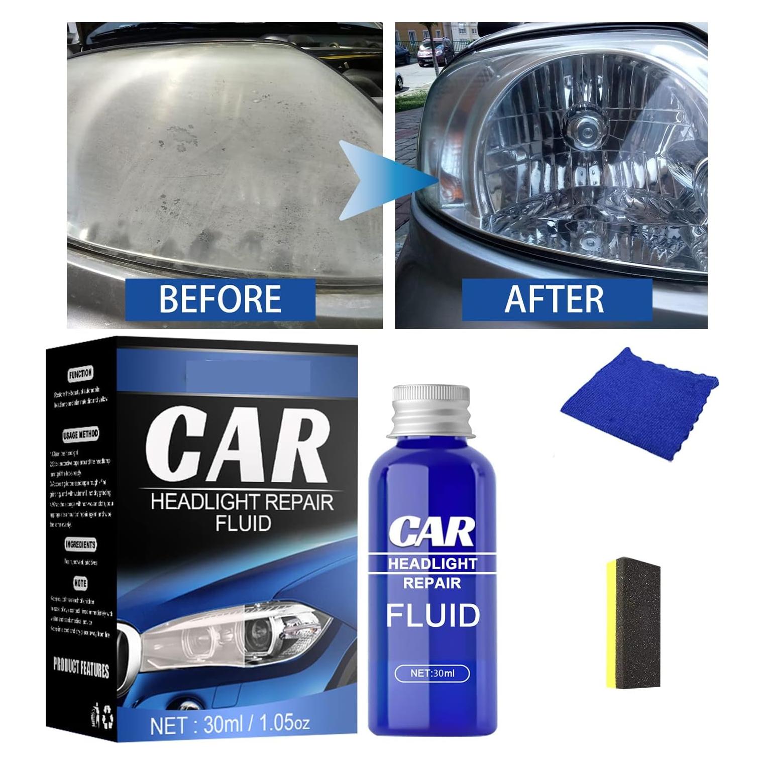 Kit de Restauración de Faros XIRUJNFD 30ml - Elimina Oxidación