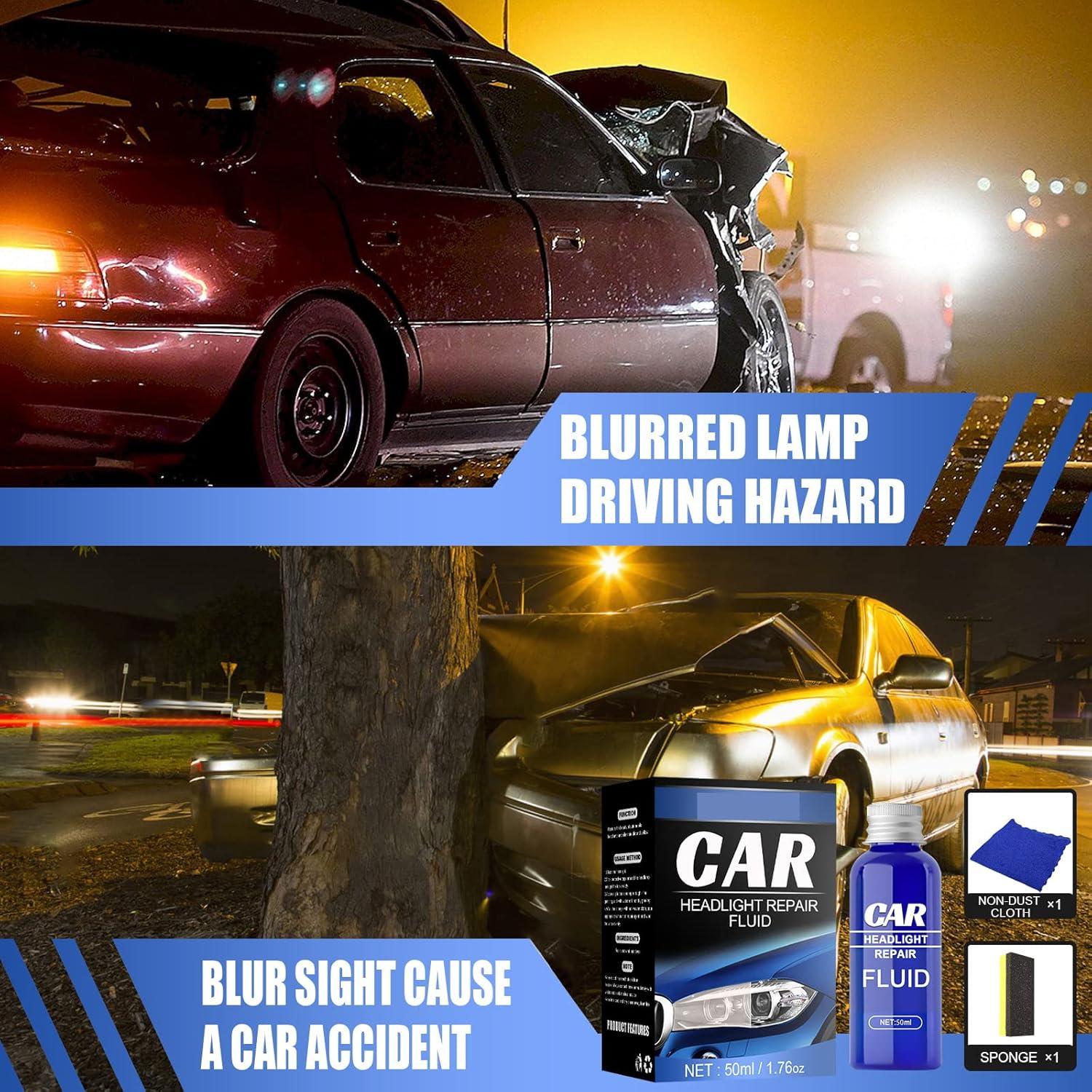 Kit de Restauración de Faros XIRUJNFD 30ml - Elimina Oxidación