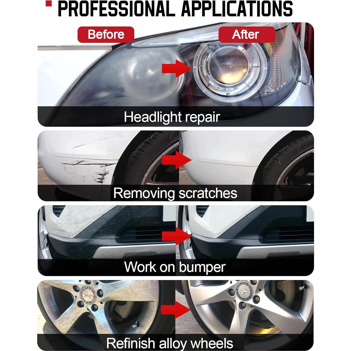 Kit de Restauración de Faros WEWINK PLUS 130 Piezas 3"