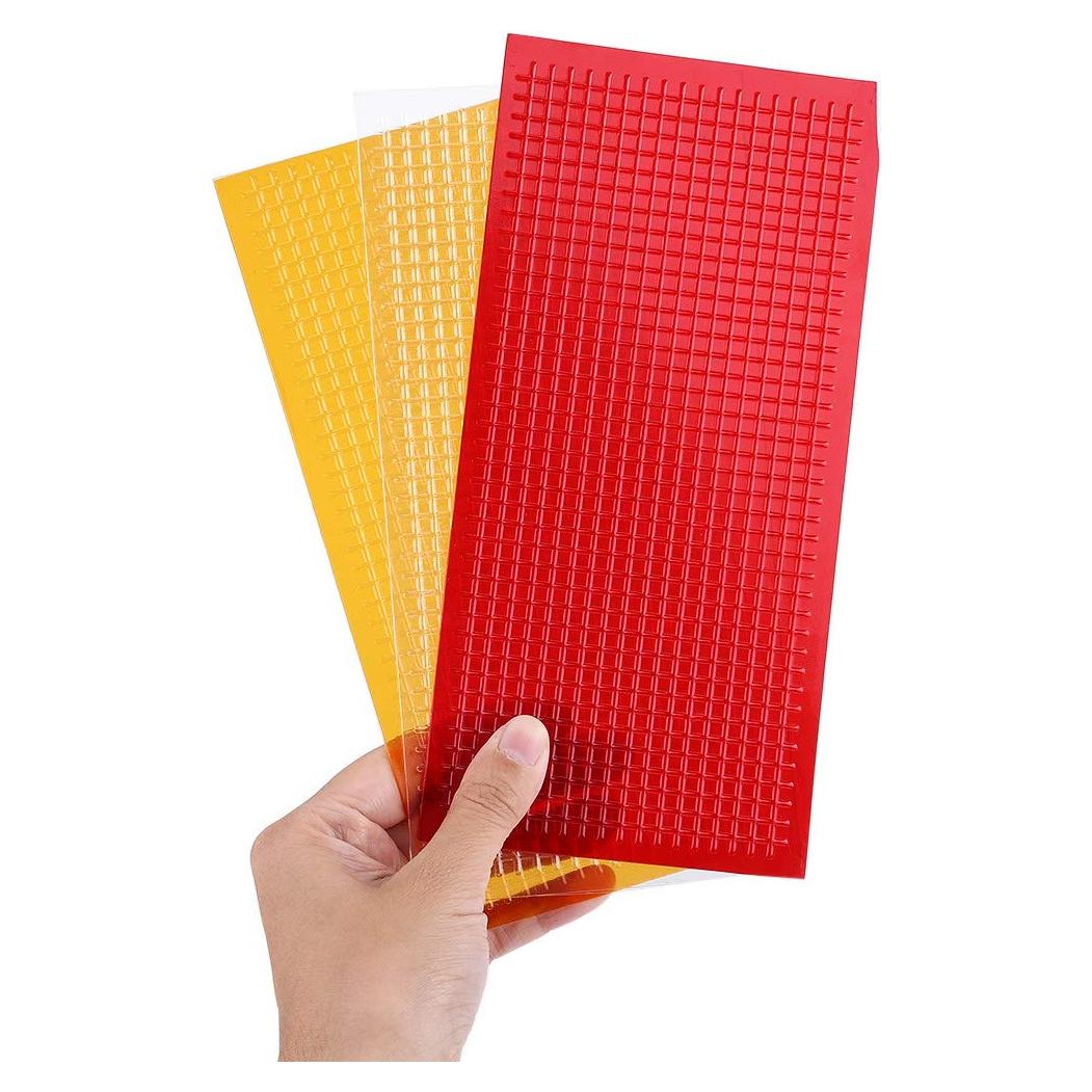 Kit de Reparación de Lentes de Coche Yosoo 3 Piezas Rojo Ámbar Claro