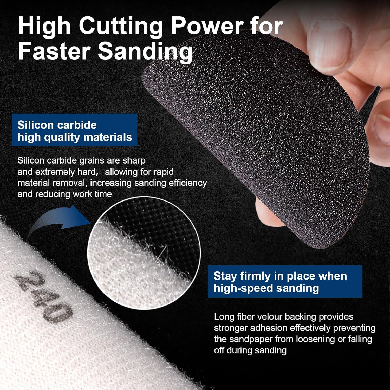 Kit de Lijado GOH DODD 199 Piezas 3 Pulgadas con Almohadillas