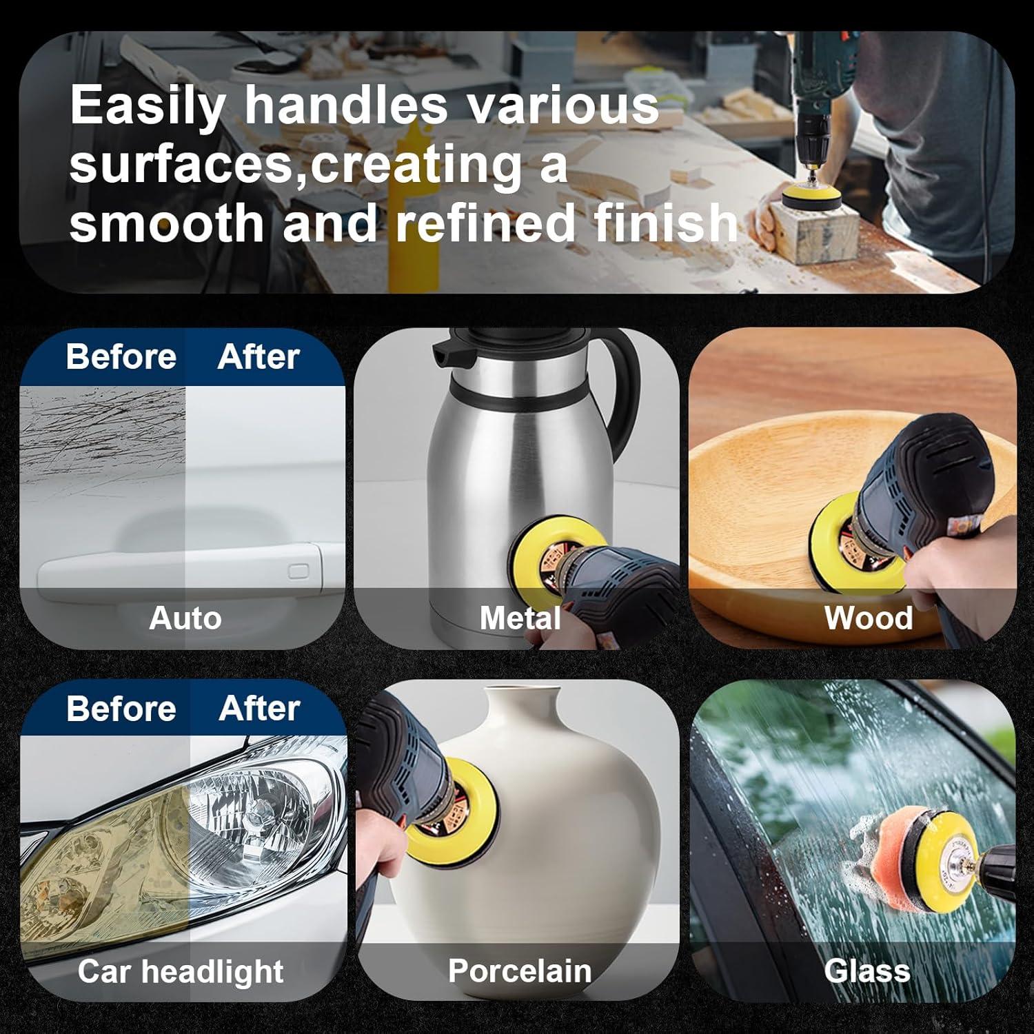 Kit de Lijado GOH DODD 199 Piezas 3 Pulgadas con Almohadillas