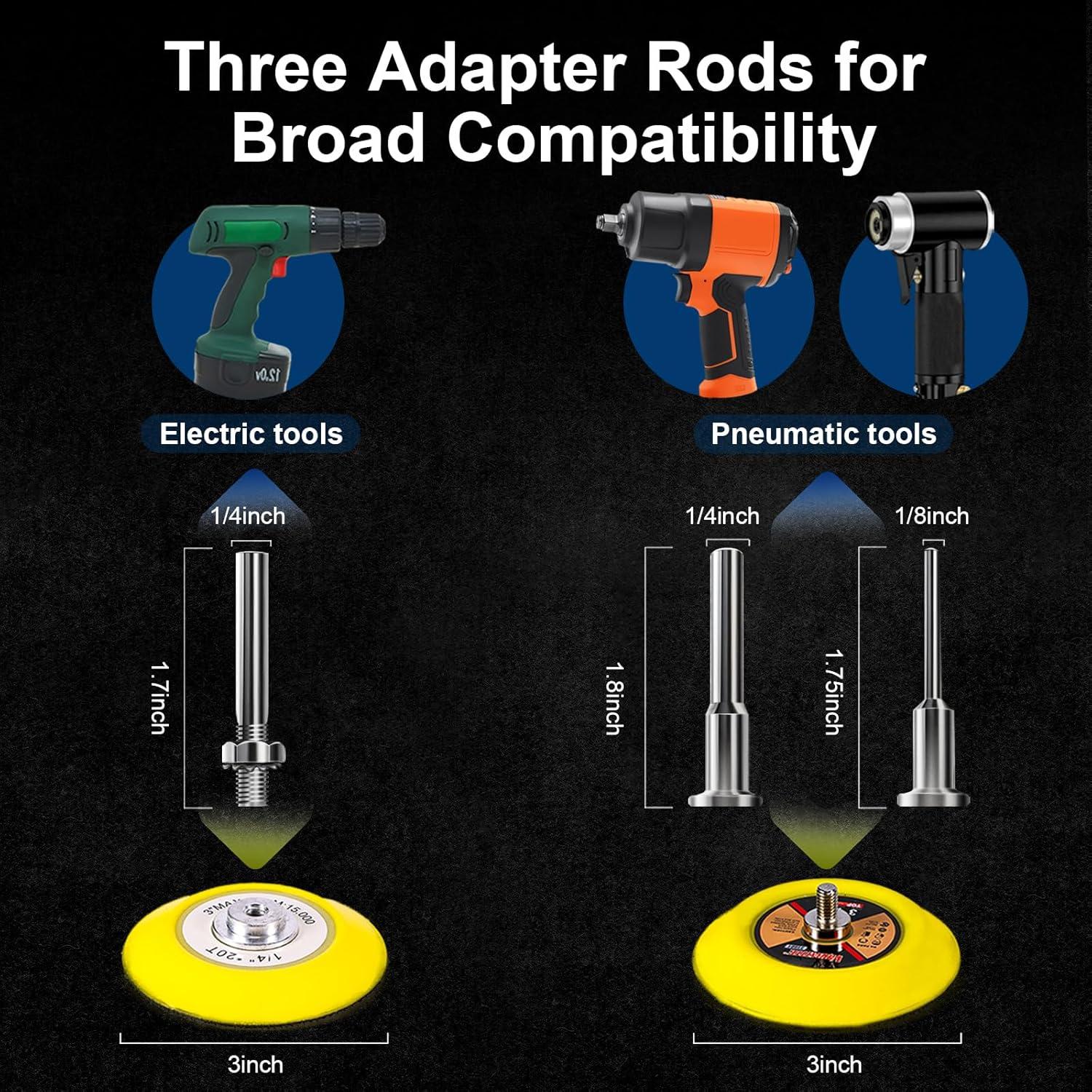 Kit de Lijado GOH DODD 199 Piezas 3 Pulgadas con Almohadillas