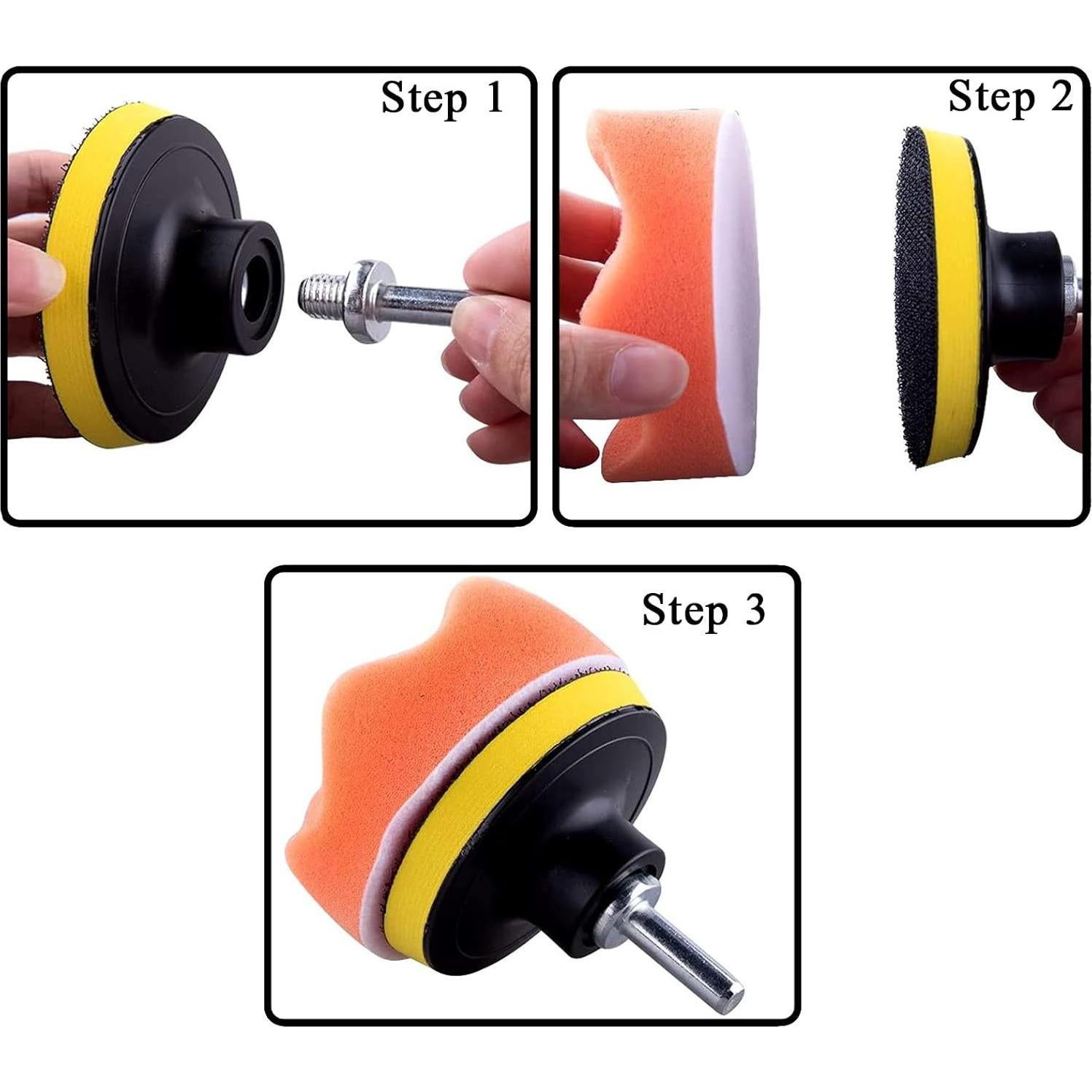 Kit de Pulido GOH DODD 33 Piezas para Autos - Espuma y Lana