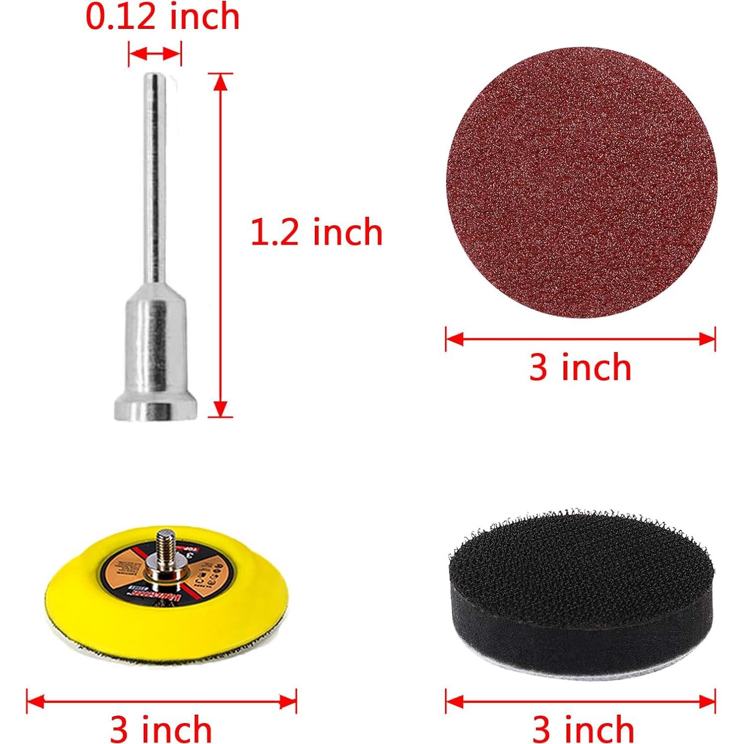 Kit de Discos de Lijado 320 Piezas MAPRIAL 3" Grano 40-2000