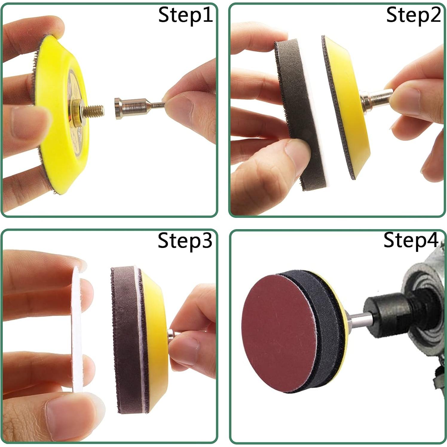 Kit de Discos de Lijado 320 Piezas MAPRIAL 3" Grano 40-2000