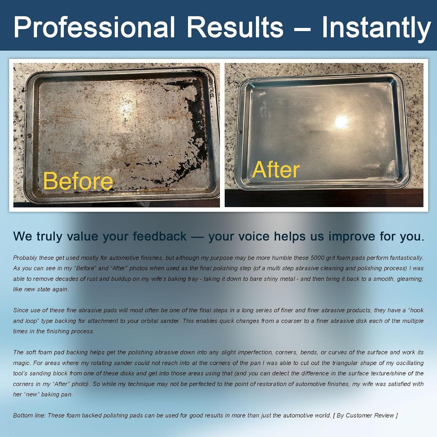 Discos de lija húmeda 6" ABRTEN P3000 - 15 paquetes