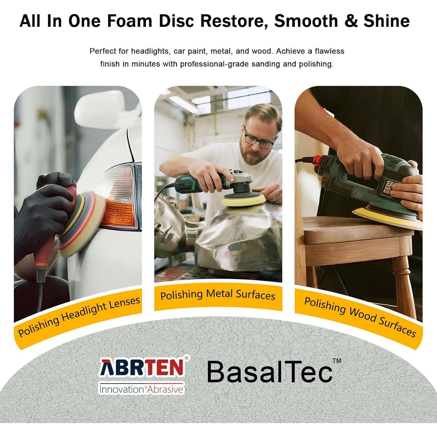 Discos de lija húmeda 6" ABRTEN P3000 - 15 paquetes